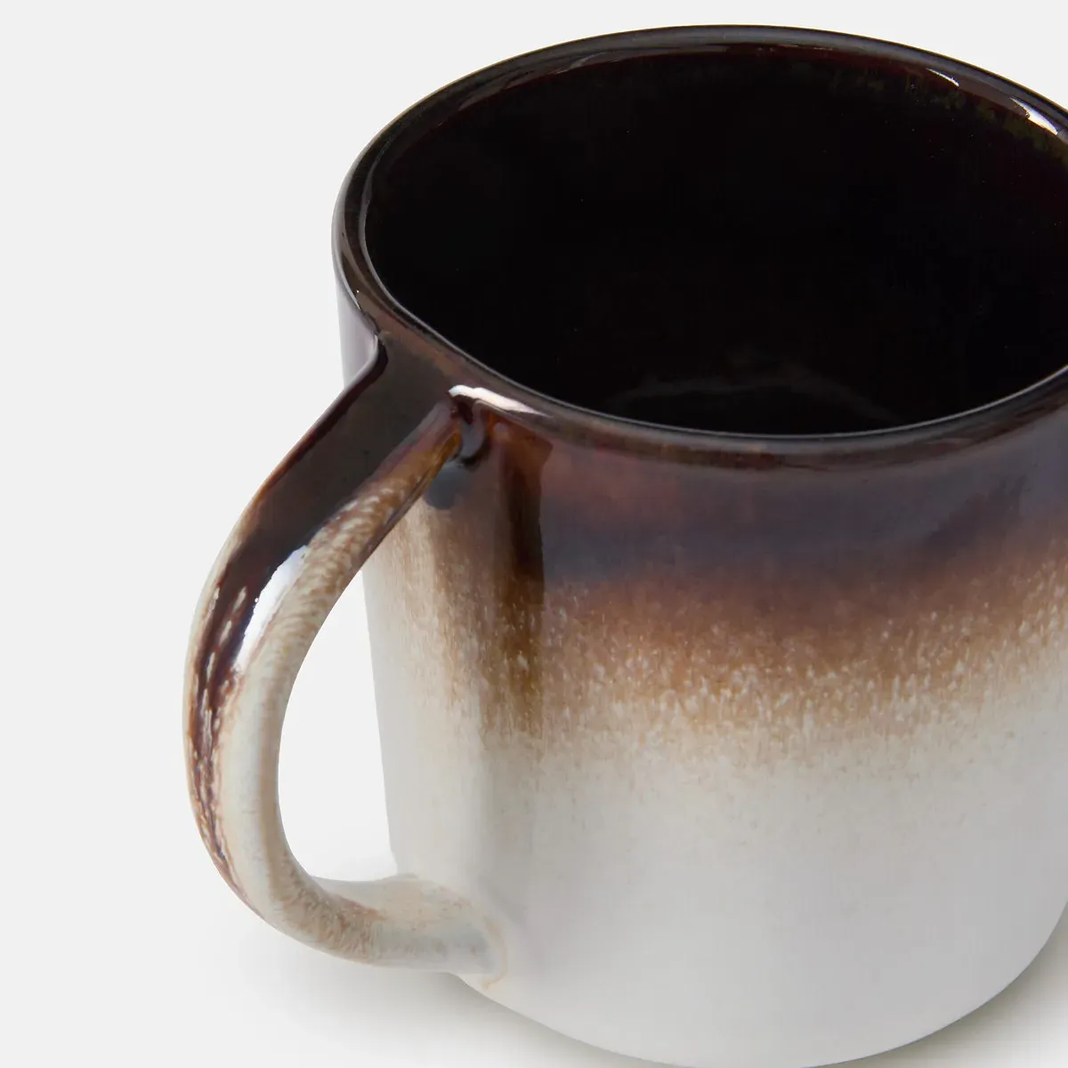 Sintra Set of 2 Mugs - Brown, Reactive Glazed Stoneware alternate view