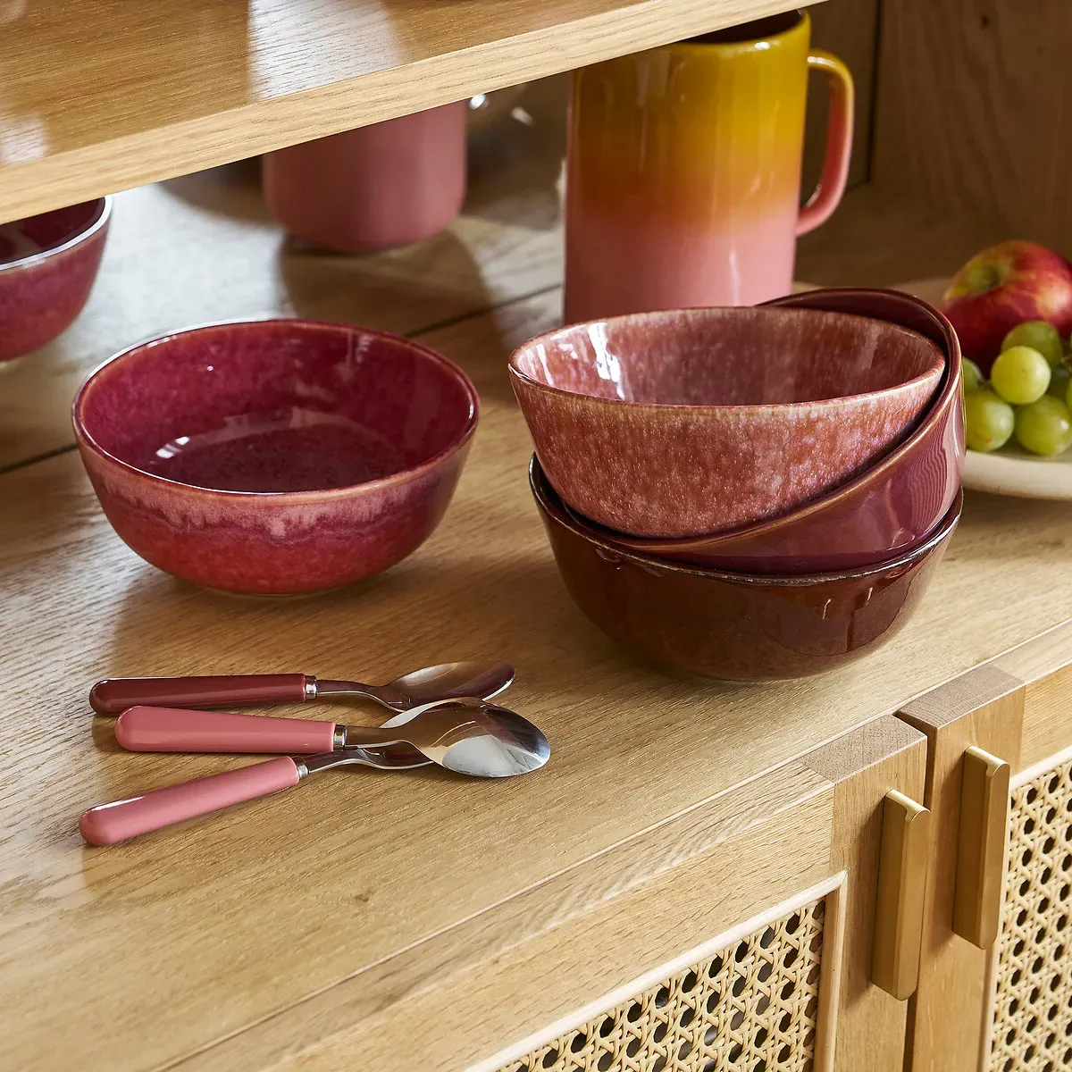 Sintra Set of 4 Bowls - Reactive Glazed Stoneware alternate view