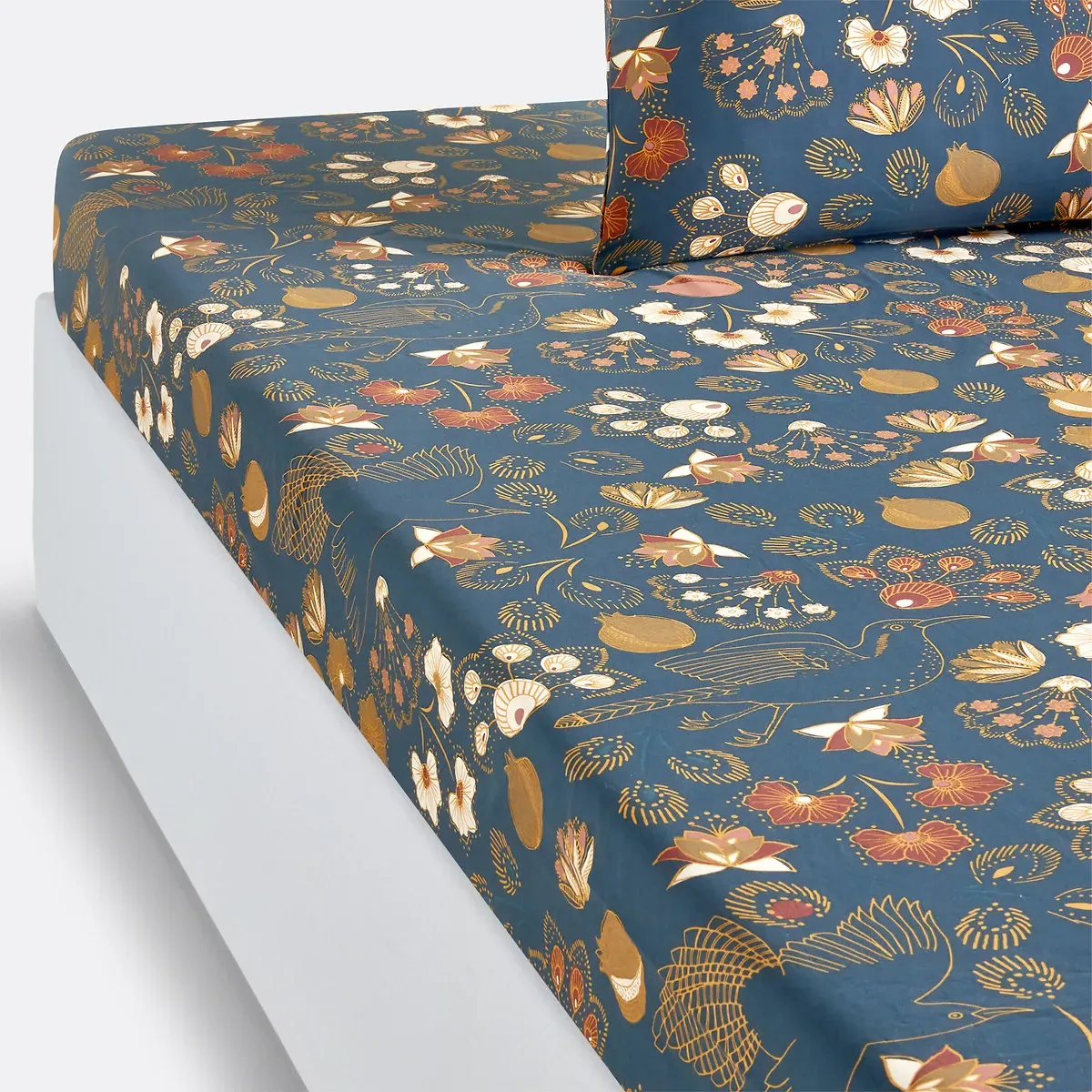 Sira Floral Fitted Sheet - Printed, Cotton Percale product