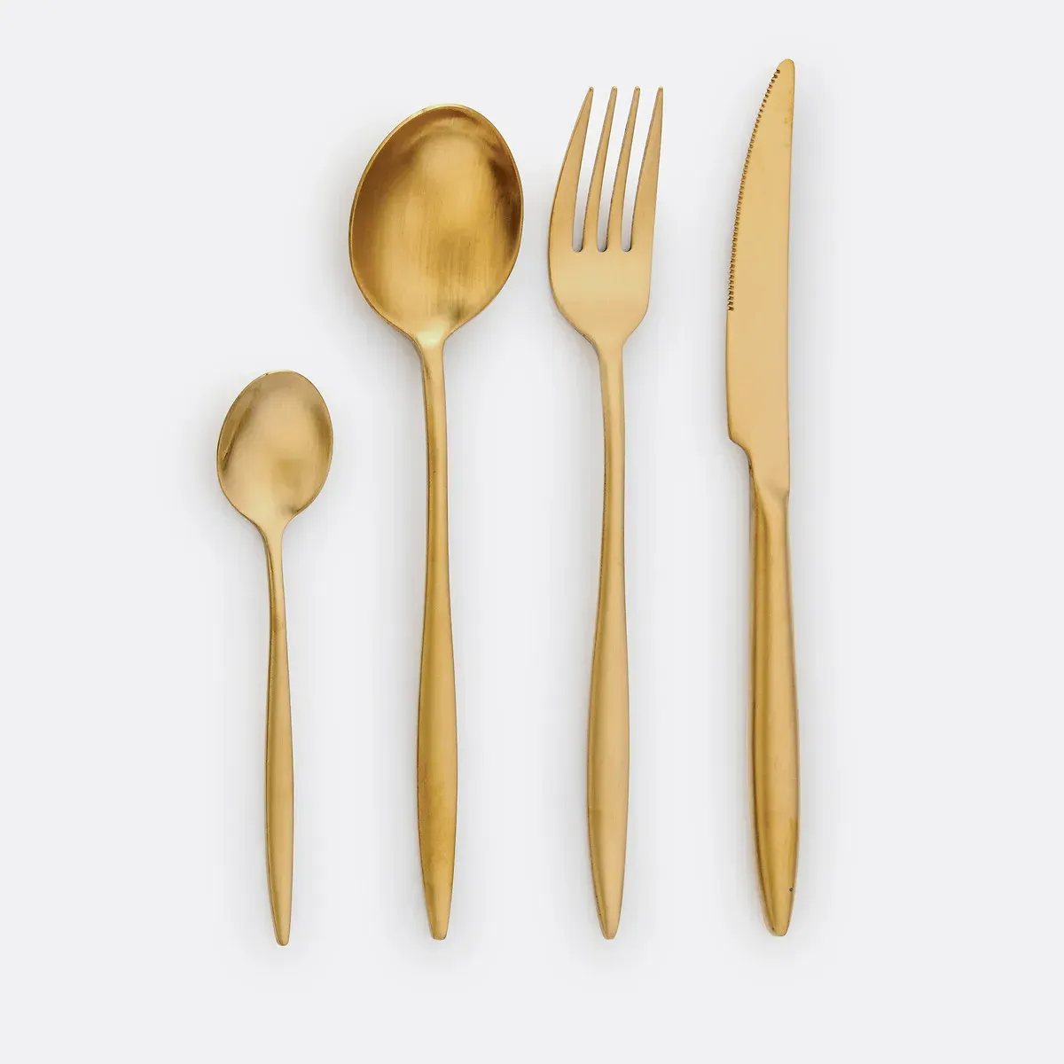 Smonaco 24-Piece Cutlery Set - Gold, Stainless Steel product