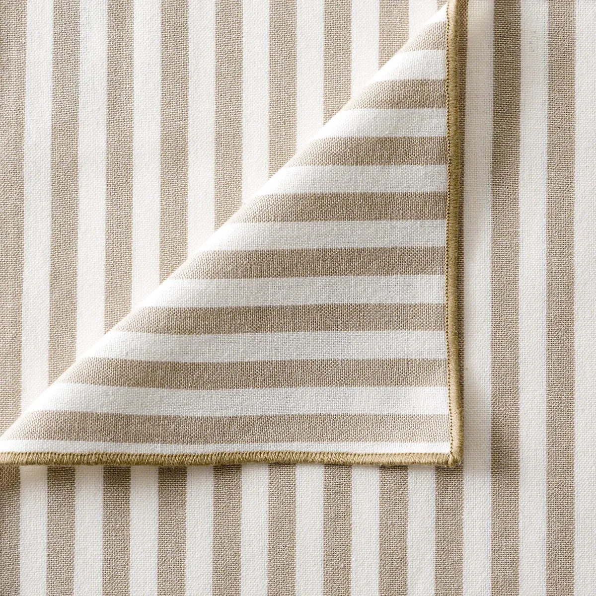 Soizic Recycled Cotton Yarn-Dyed Tea Towels Set of 2 - Ecru alternate view