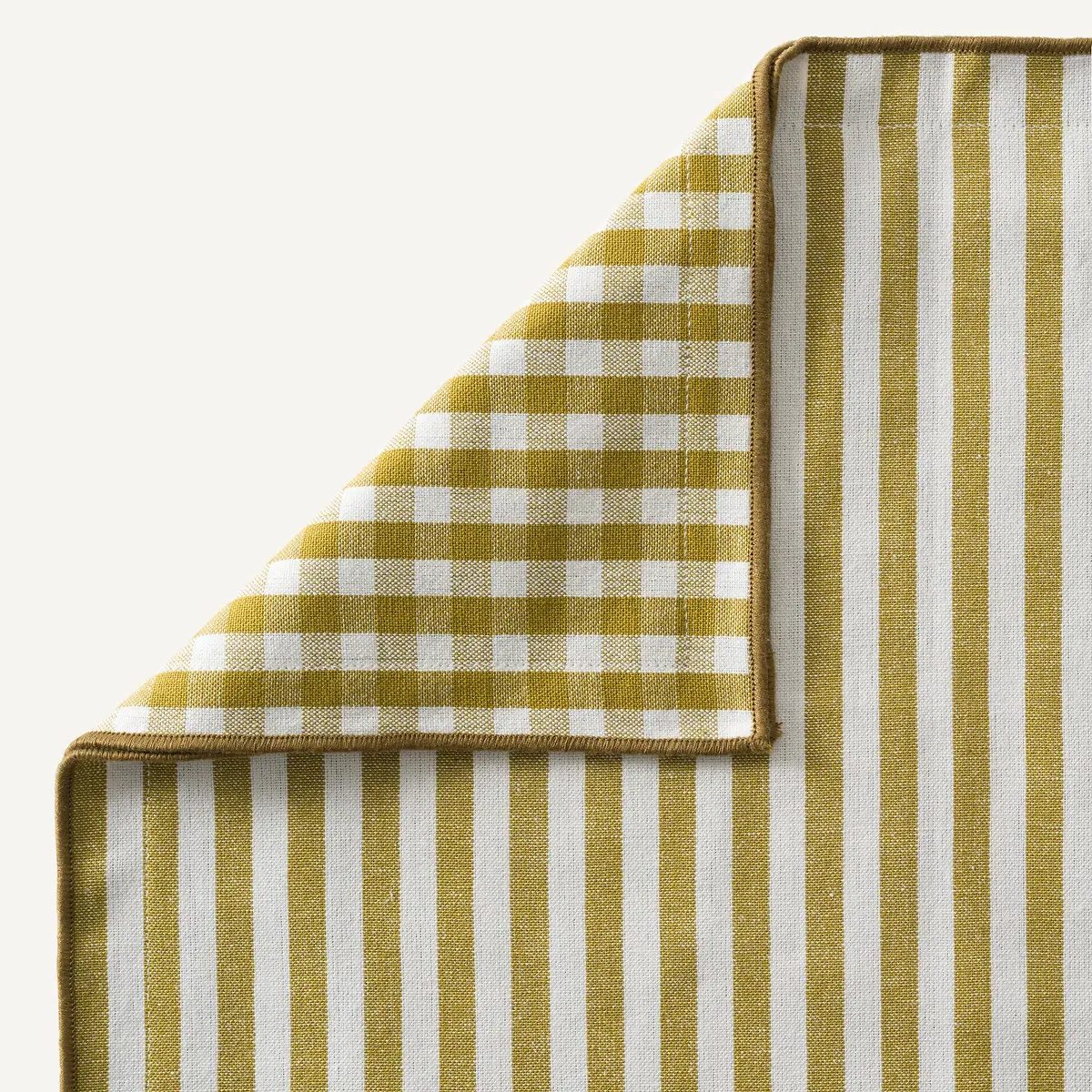 Soizic Set of 2 Placemats - Ecru/Absinthe, Recycled Cotton alternate view