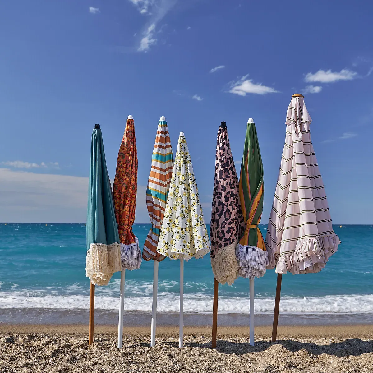Soleya Floral Print Beach Parasol - Polyester alternate view