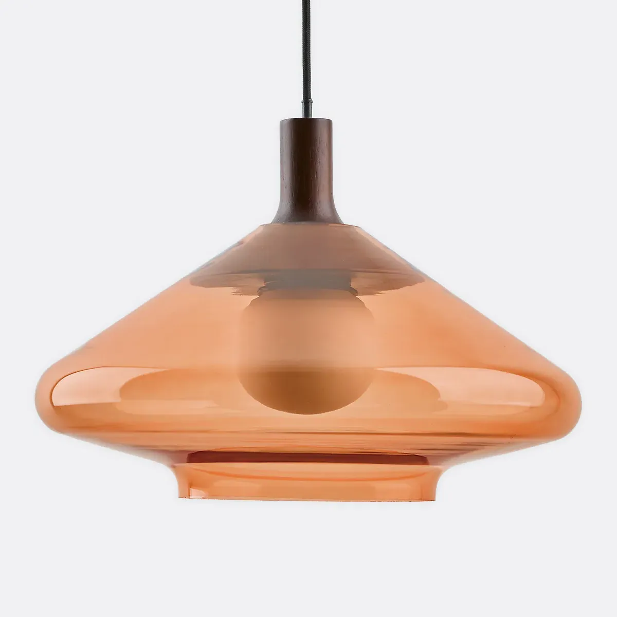 Sorelle Round Pendant Light - Amber, Glass product