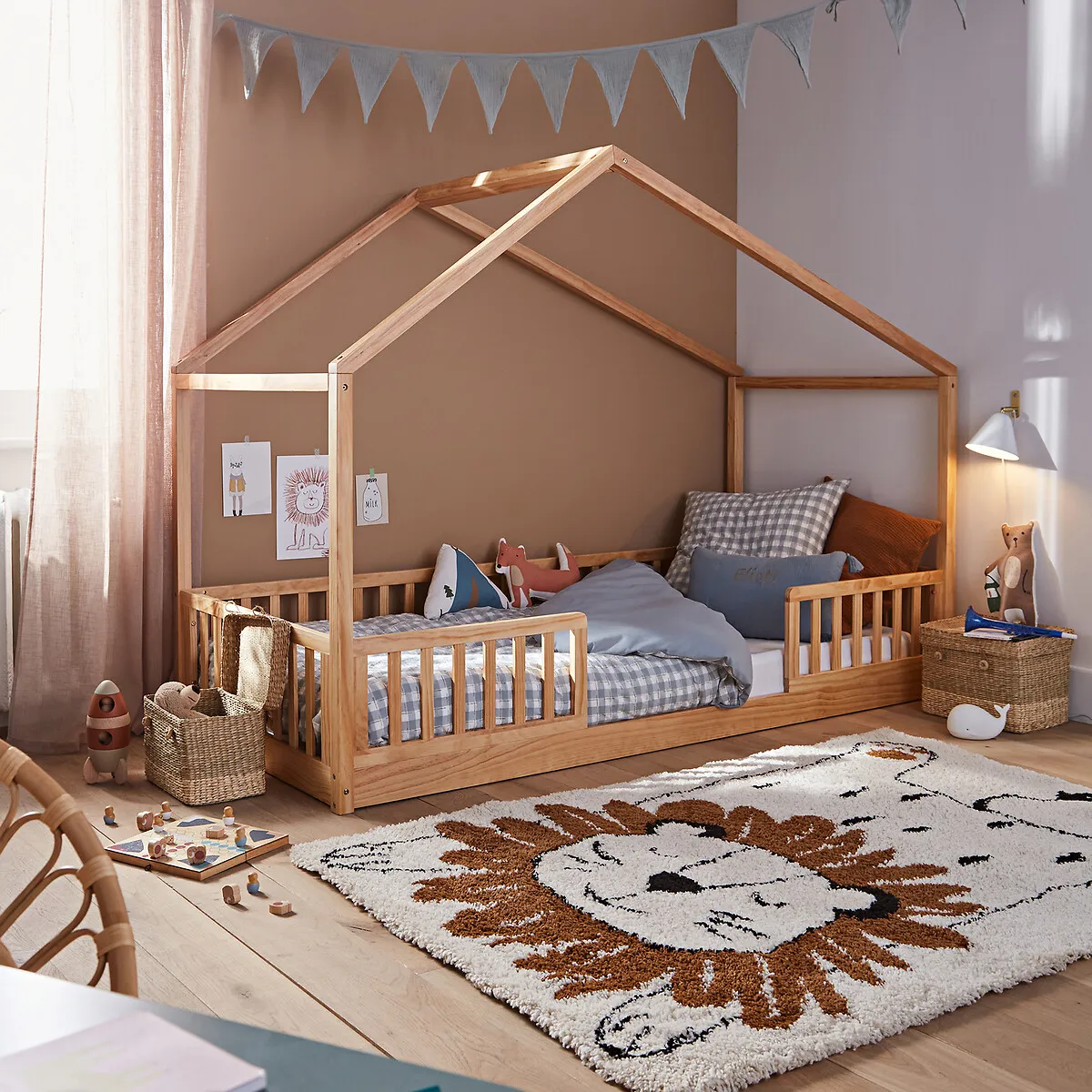 Spidou Cabin Bed with Slatted Base - Natural, Solid Pine alternate view