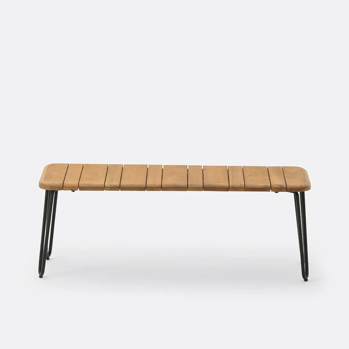 Spritz Folding Garden Bench - Acacia, Steel alternate view
