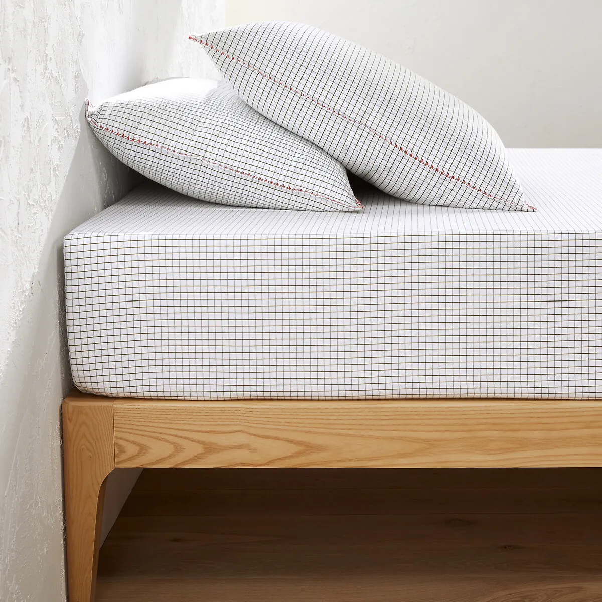 St Lary Fitted Sheet - Ecru, Brushed Cotton product