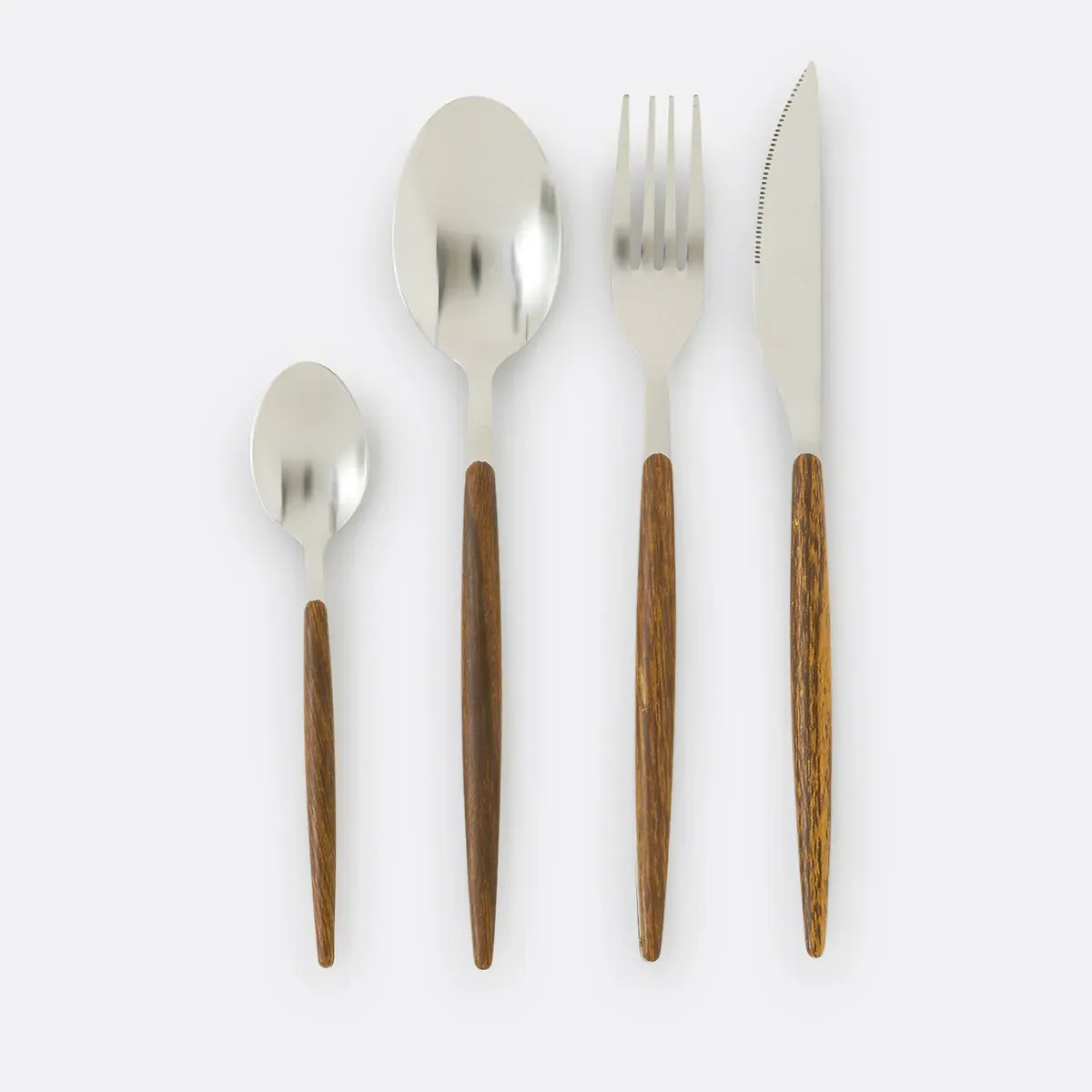Sterdam 24-Piece Cutlery Set - Dark Wood, Stainless Steel product