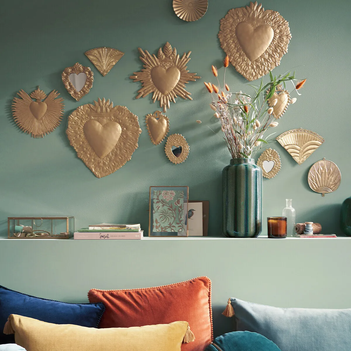 Strakaza Ex-Voto Heart Wall Decoration - Brass, Metal alternate view
