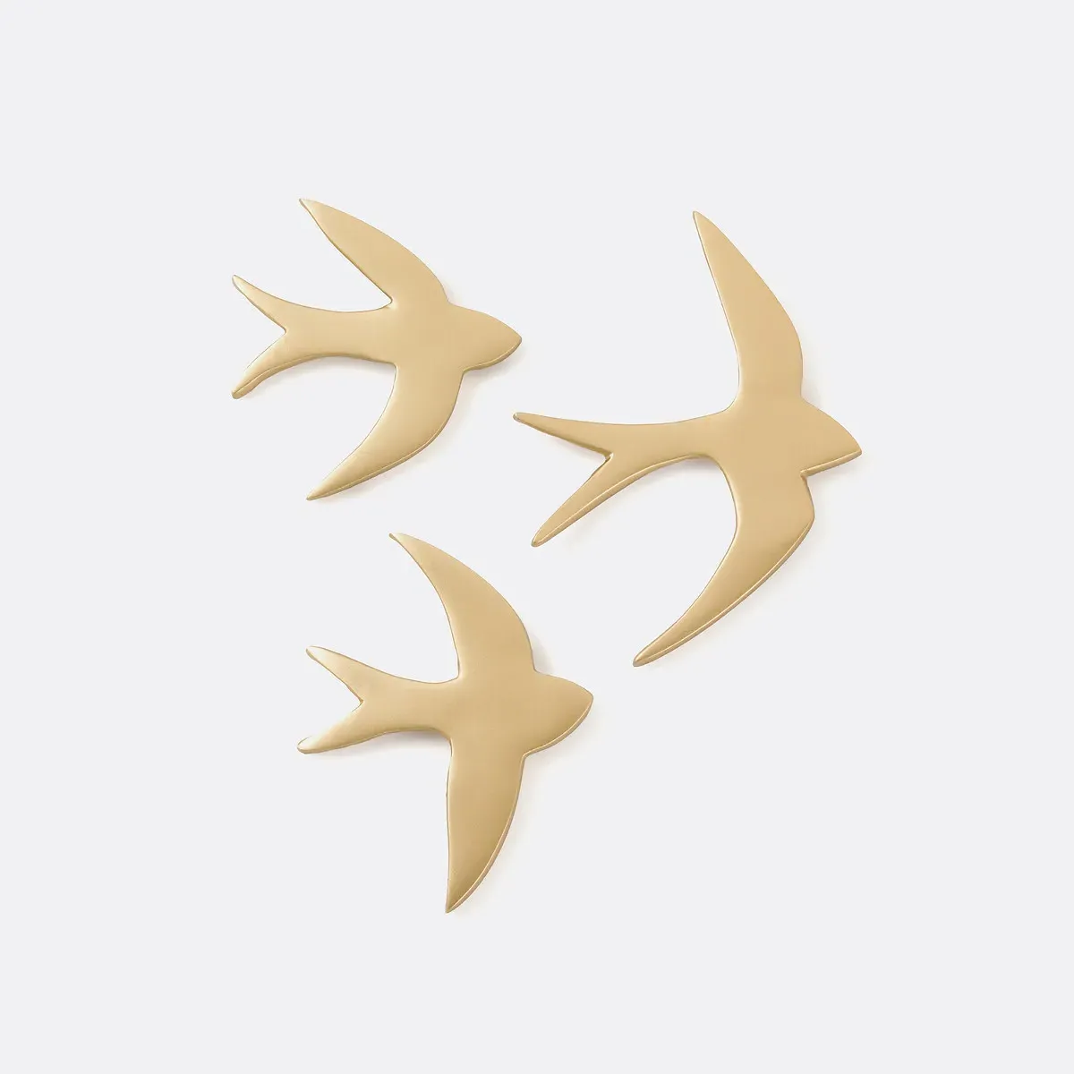 Strakaza Set of 3 Bird Wall Decorations - Brass product
