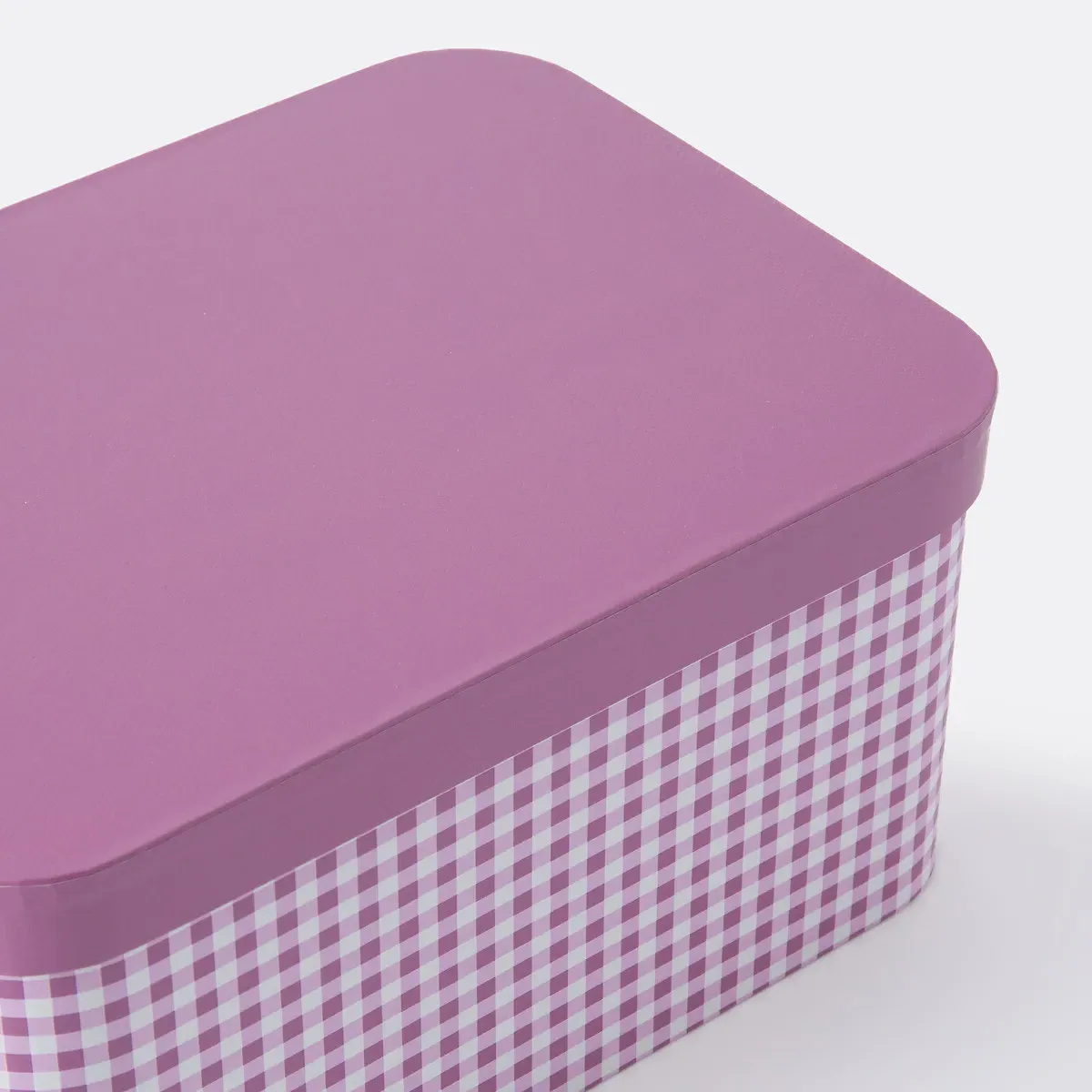 Swan Set of 2 Cardboard Storage Boxes - Pink, White alternate view
