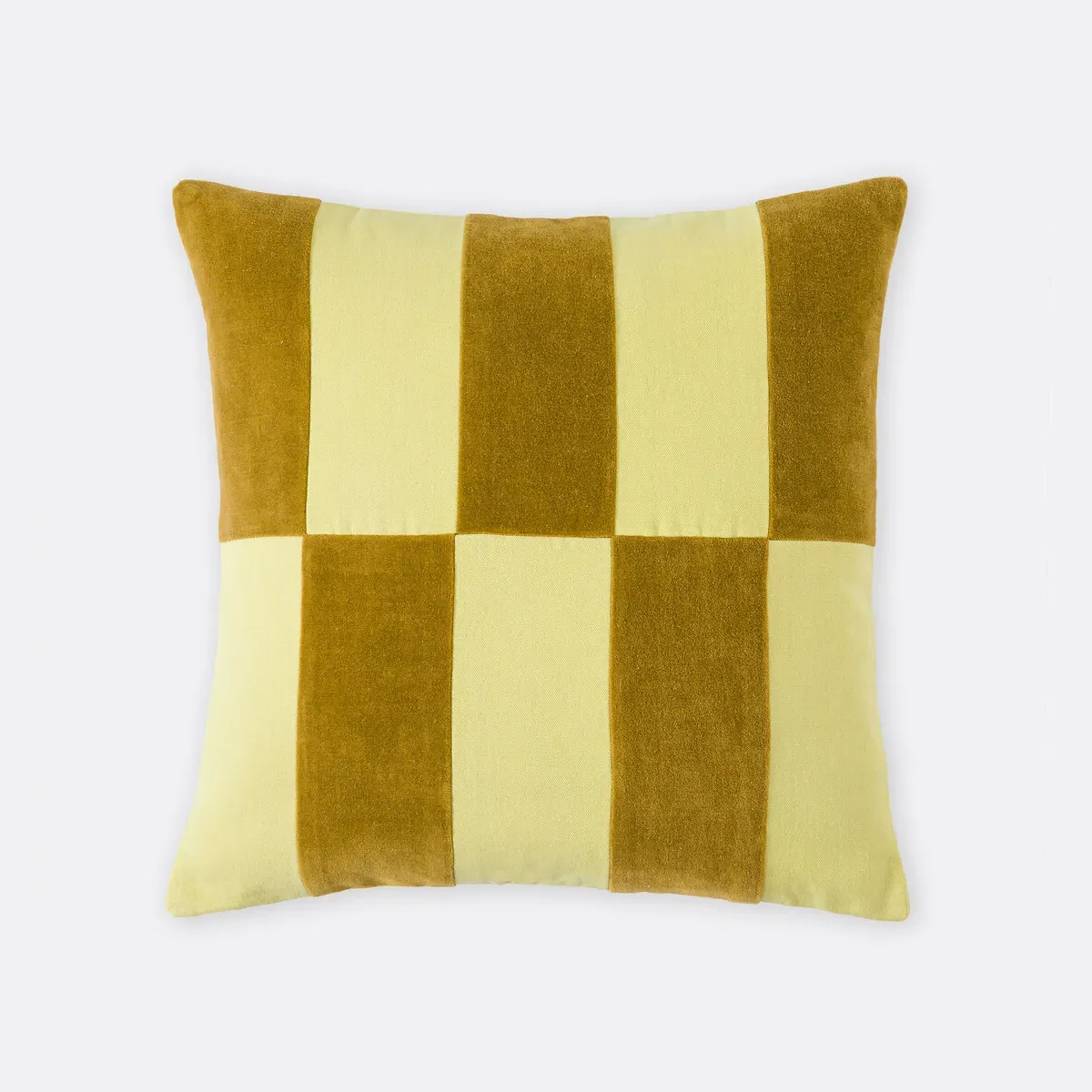 Tabaka Cushion Cover - Yellow, Cotton Velour product