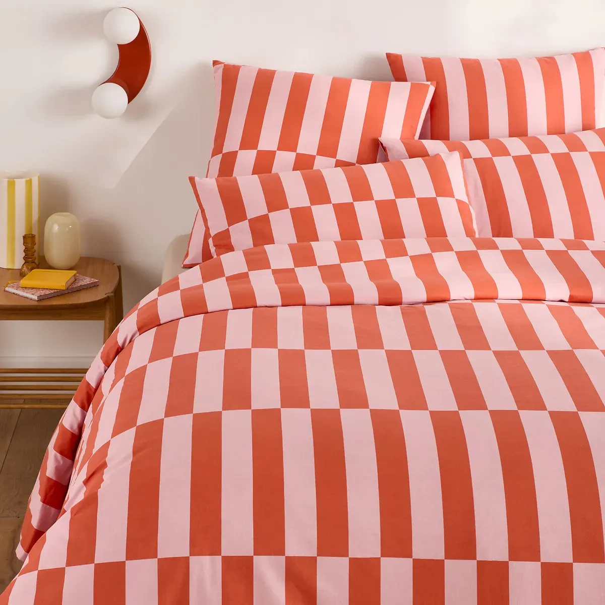 Tabaka Duvet Cover - Red, Recycled Cotton product