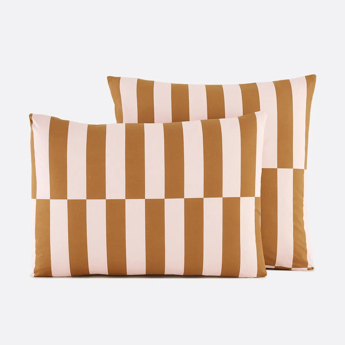 Tabaka Geometric Print Pillowcase - Caramel, Recycled Cotton product
