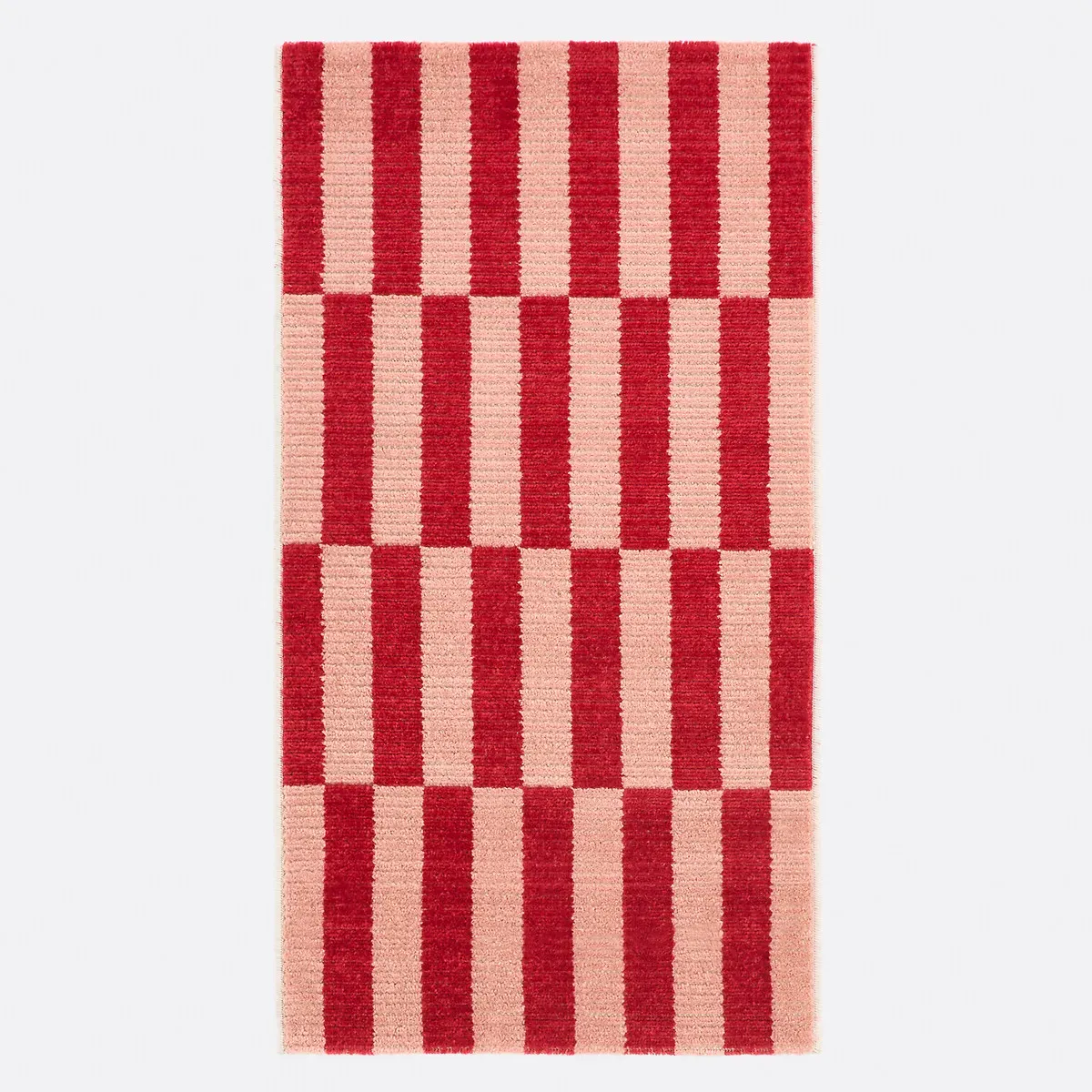 Tabaka Runner Rug - Red, Polypropylene alternate view