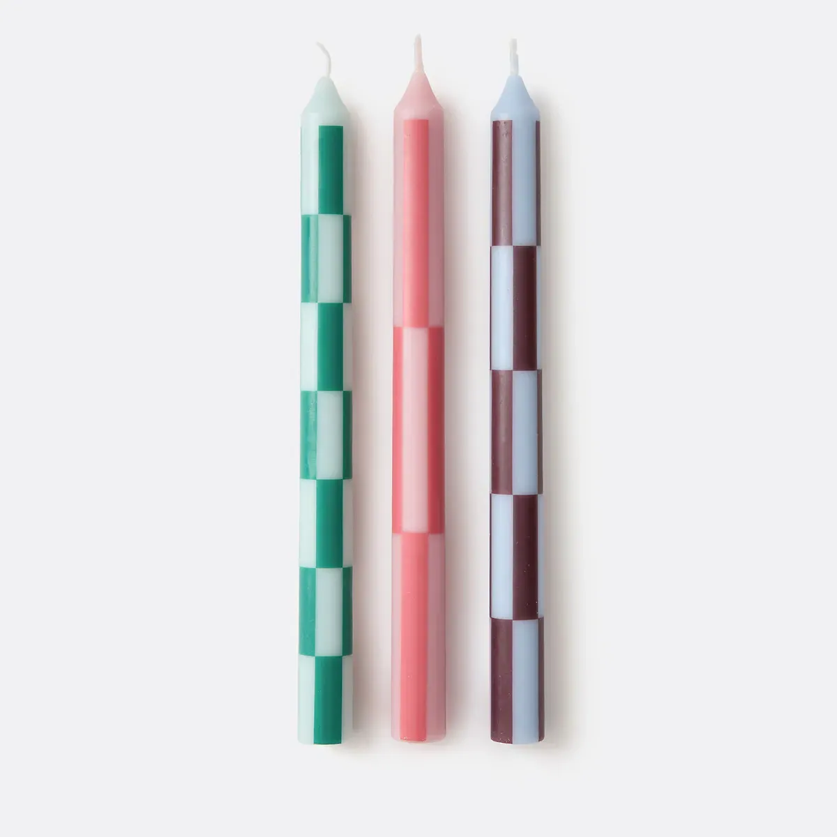 Tabaka Set of 3 Printed Candles - Multi-Coloured product