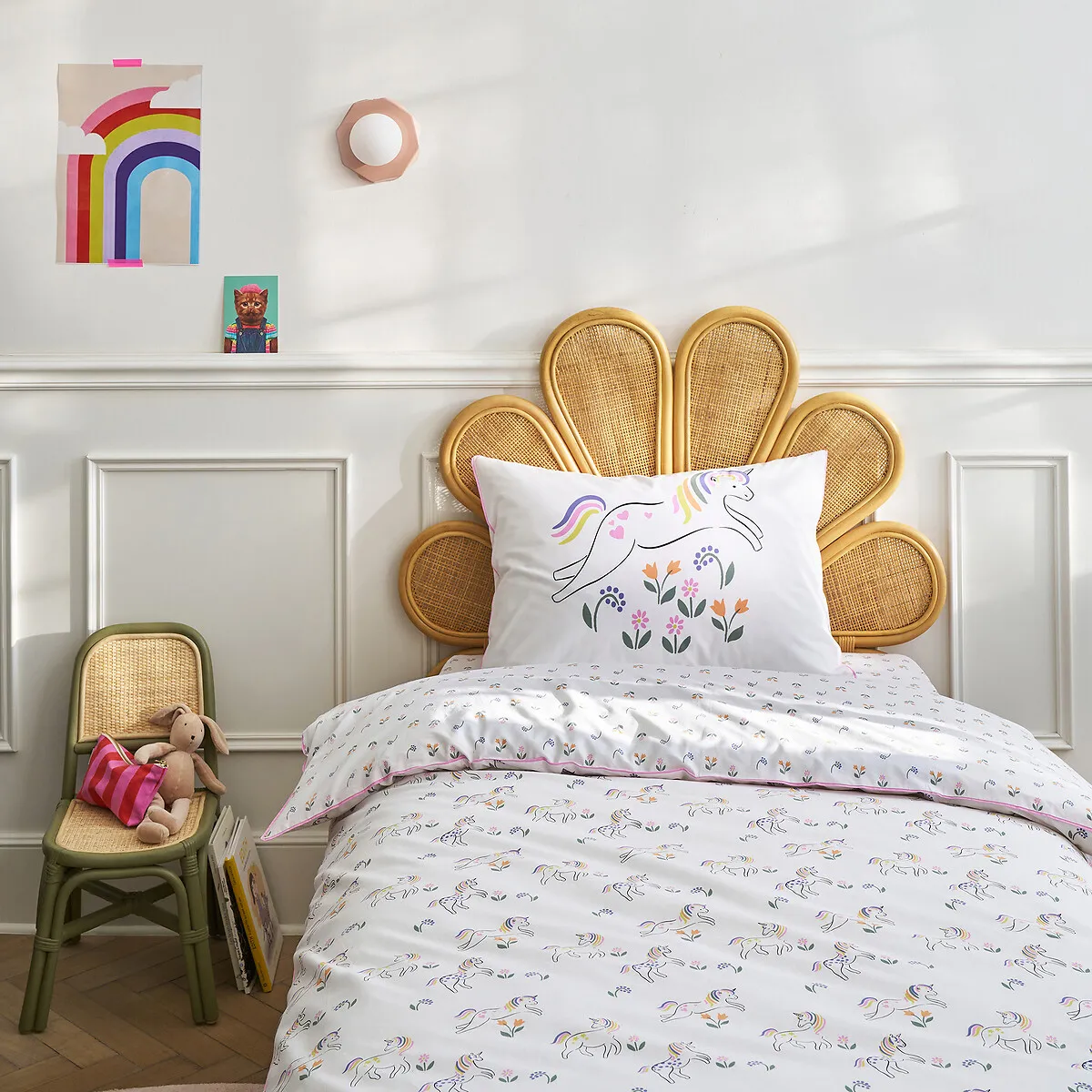 Tamila Double Duvet Cover Unicorn Print - Cotton alternate view