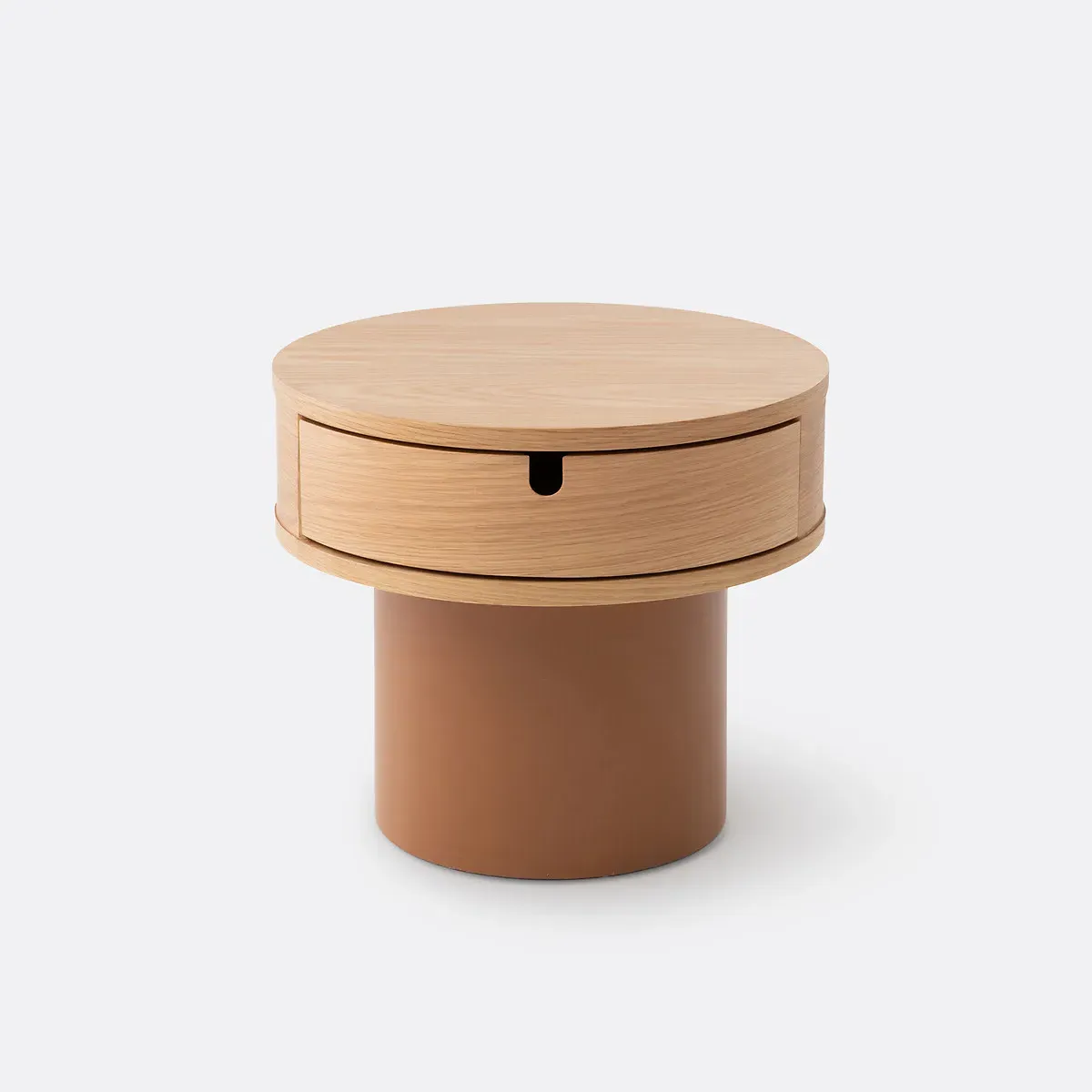 Tamita 1-Drawer Bedside Table - Oak, MDF alternate view