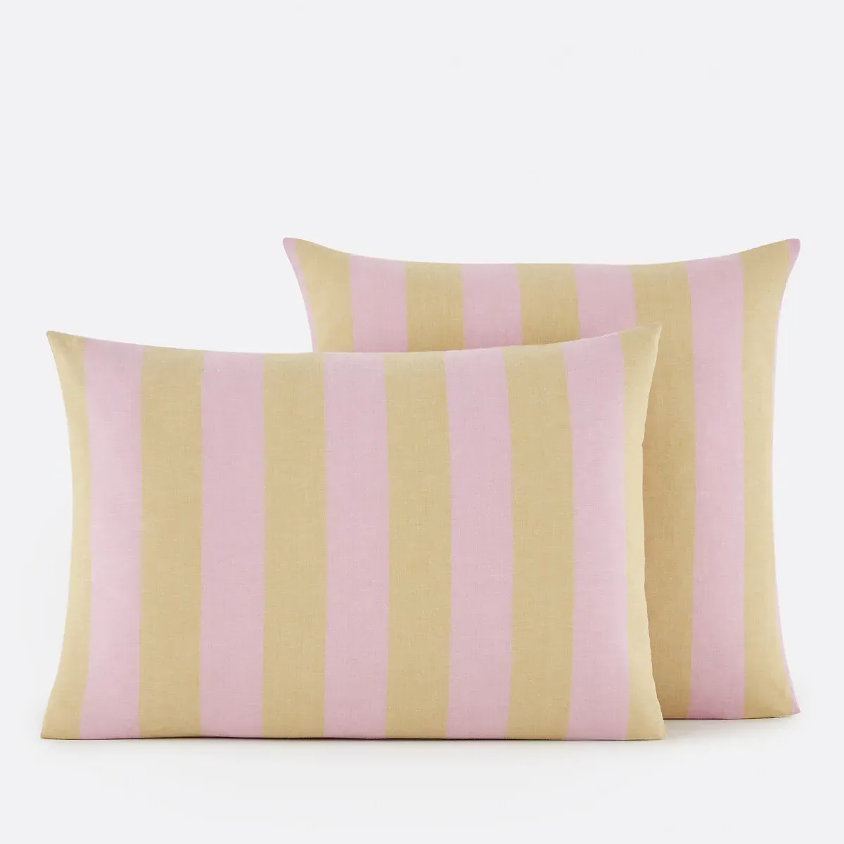 Tamori Pillowcase - Amber/Mauve Stripe, Cotton product