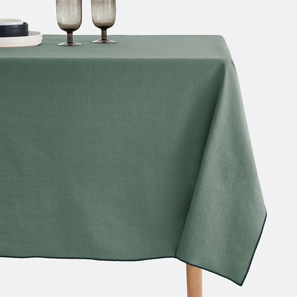 Tampa Tablecloth - Grey-Green, Washed Cotton product