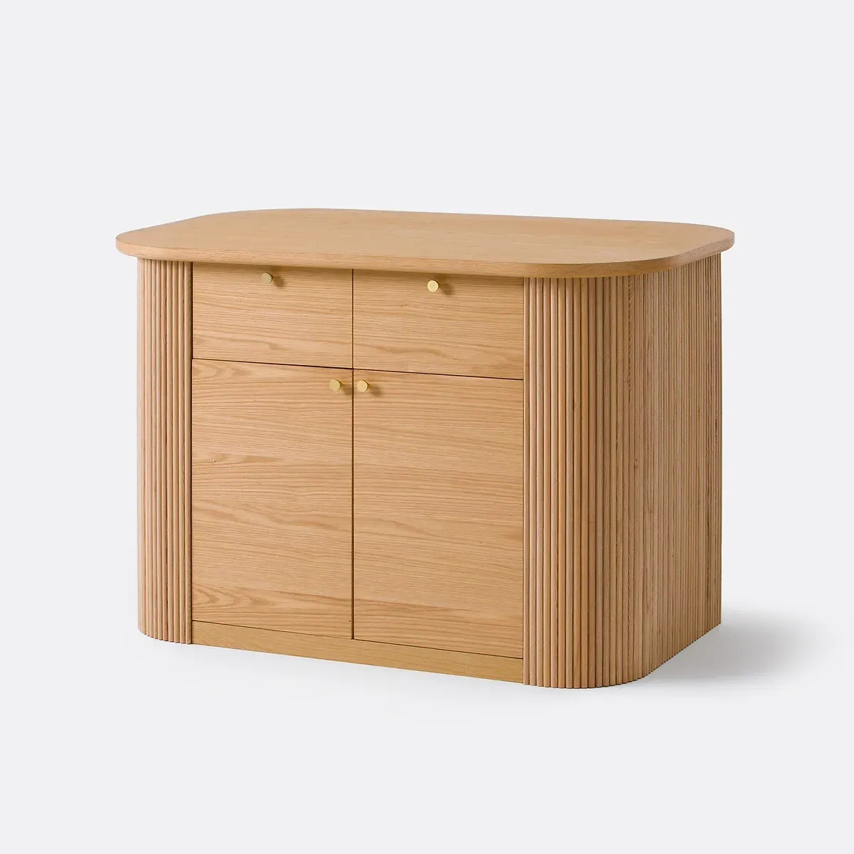 Tamula Kitchen Island with Storage - Oak product