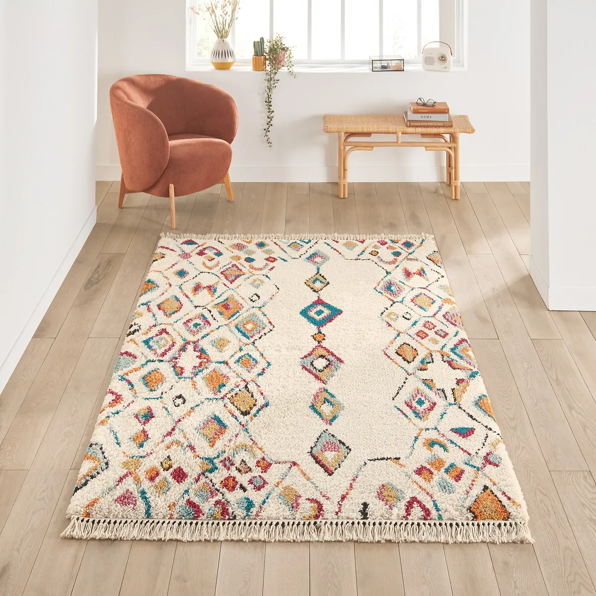 Taneti Berber Rug - Multi-Coloured, Polypropylene product
