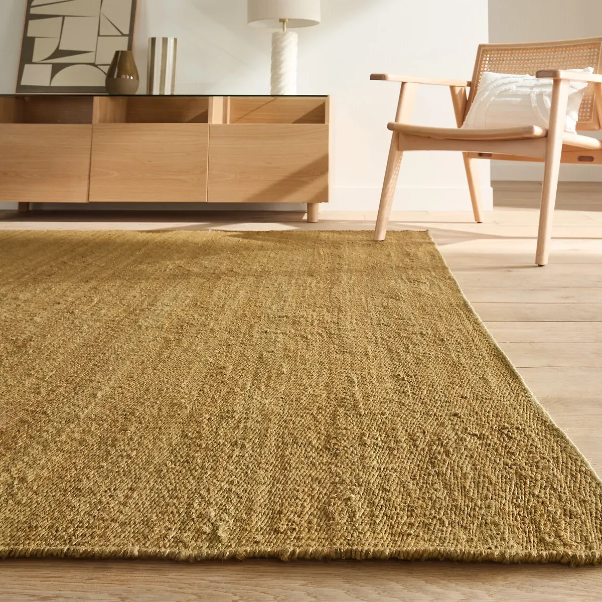 Tanora Jute and Cotton Rug - Yellow product