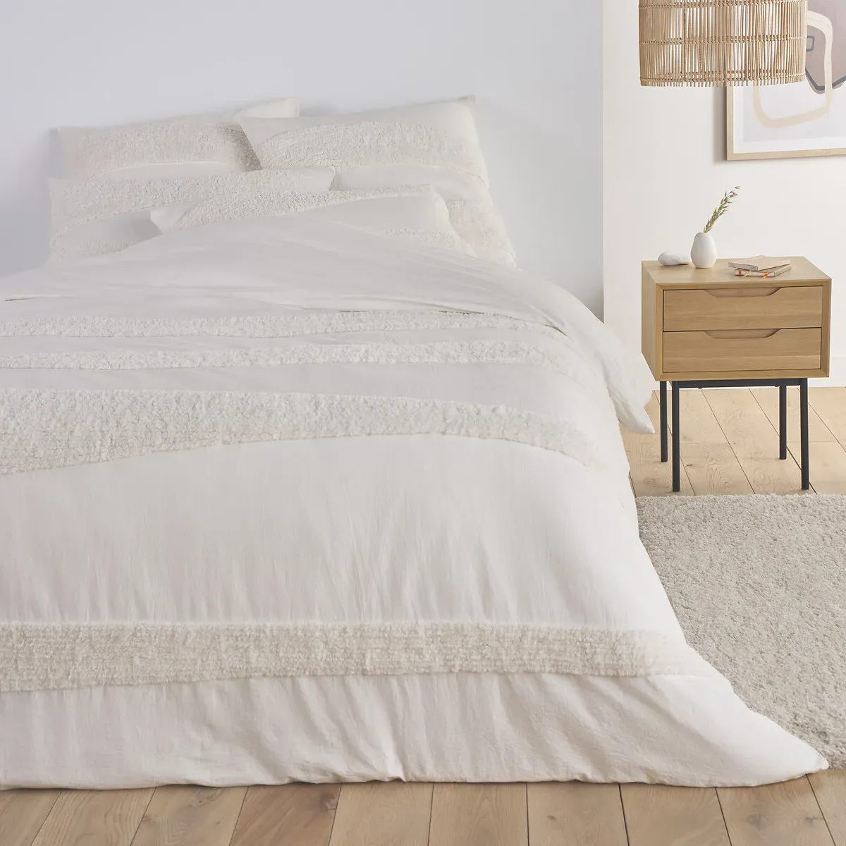 Tassili Duvet Cover - Off-White, Cotton product