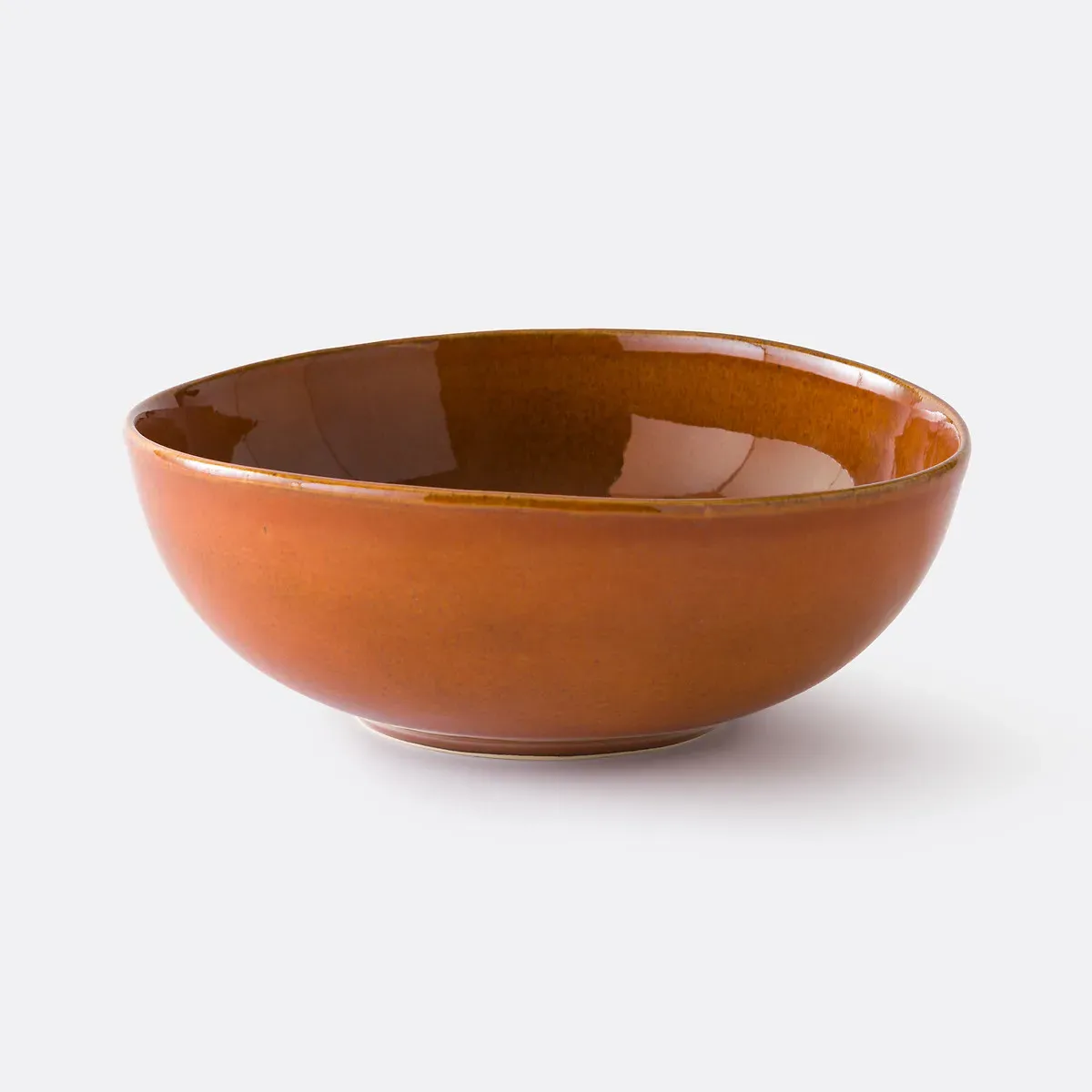 Tavira Reactive Glazed Stoneware Salad Bowl - Caramel product