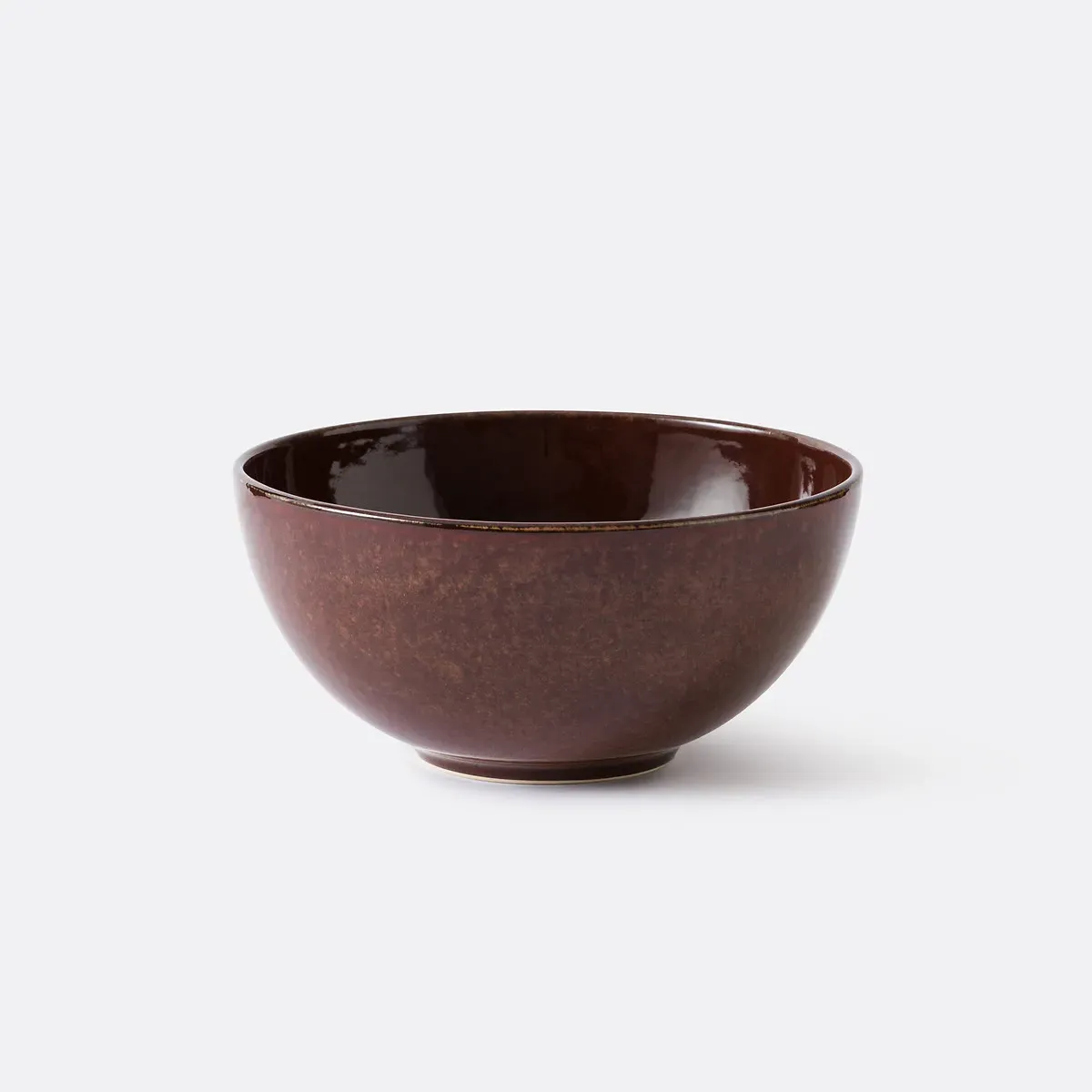 Tavira Round Salad Bowl - Mahogany, Reactive Glazed Stoneware product