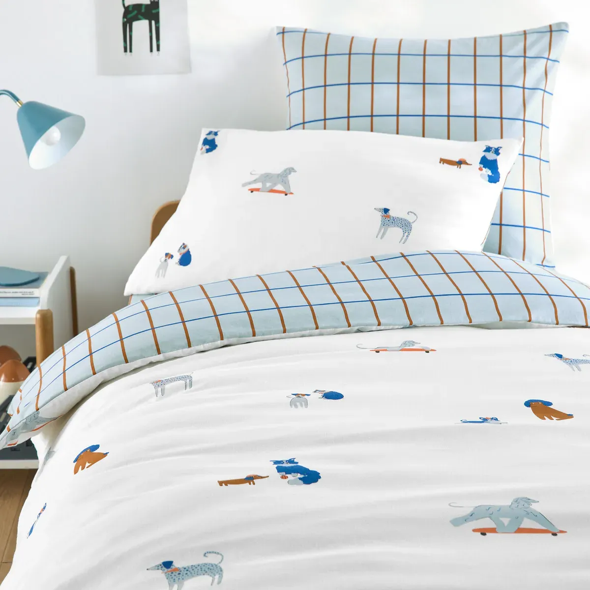 Team Chiens Dog Print Duvet Cover - Washed Cotton product