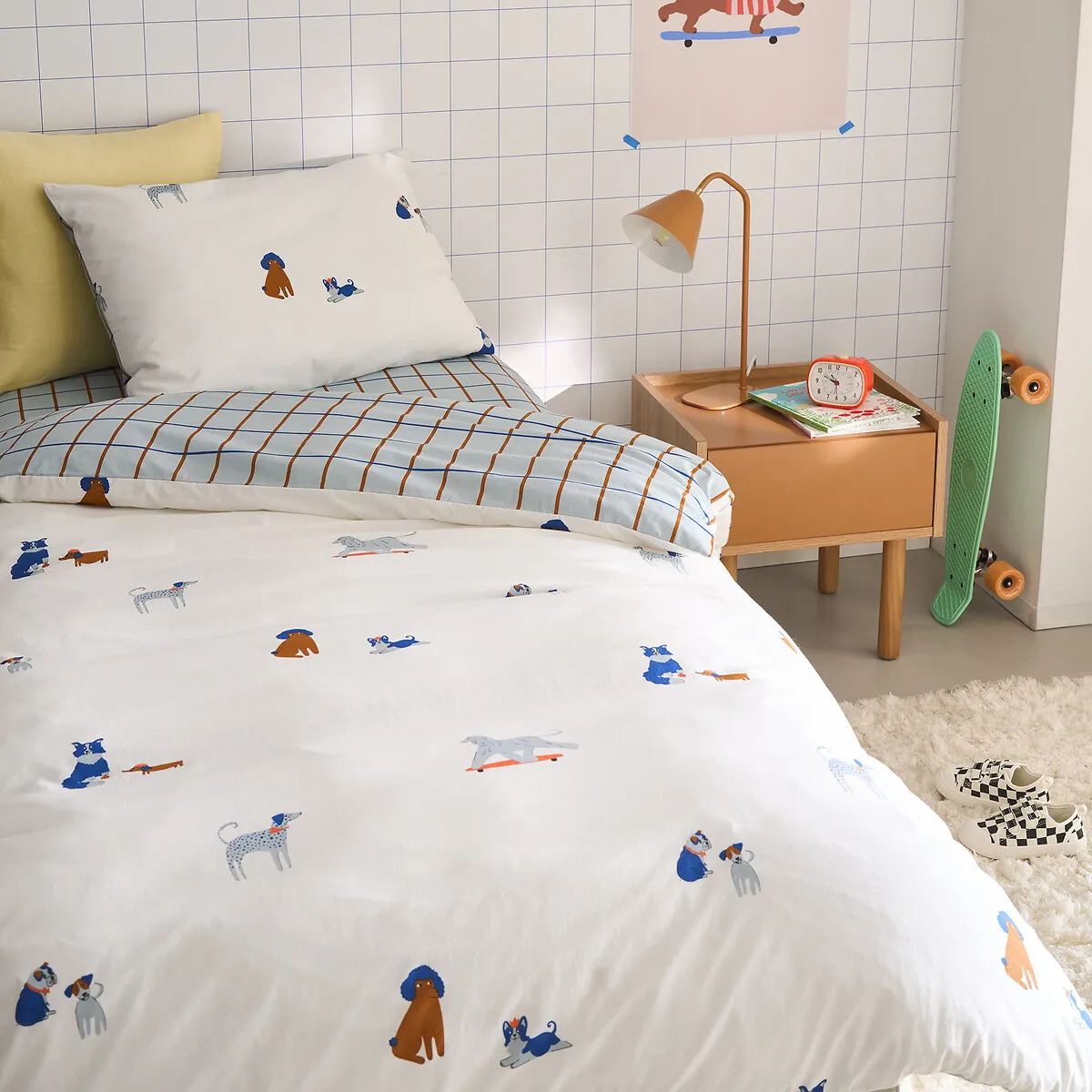 Team Chiens Dog Print Pillowcase - Cotton alternate view