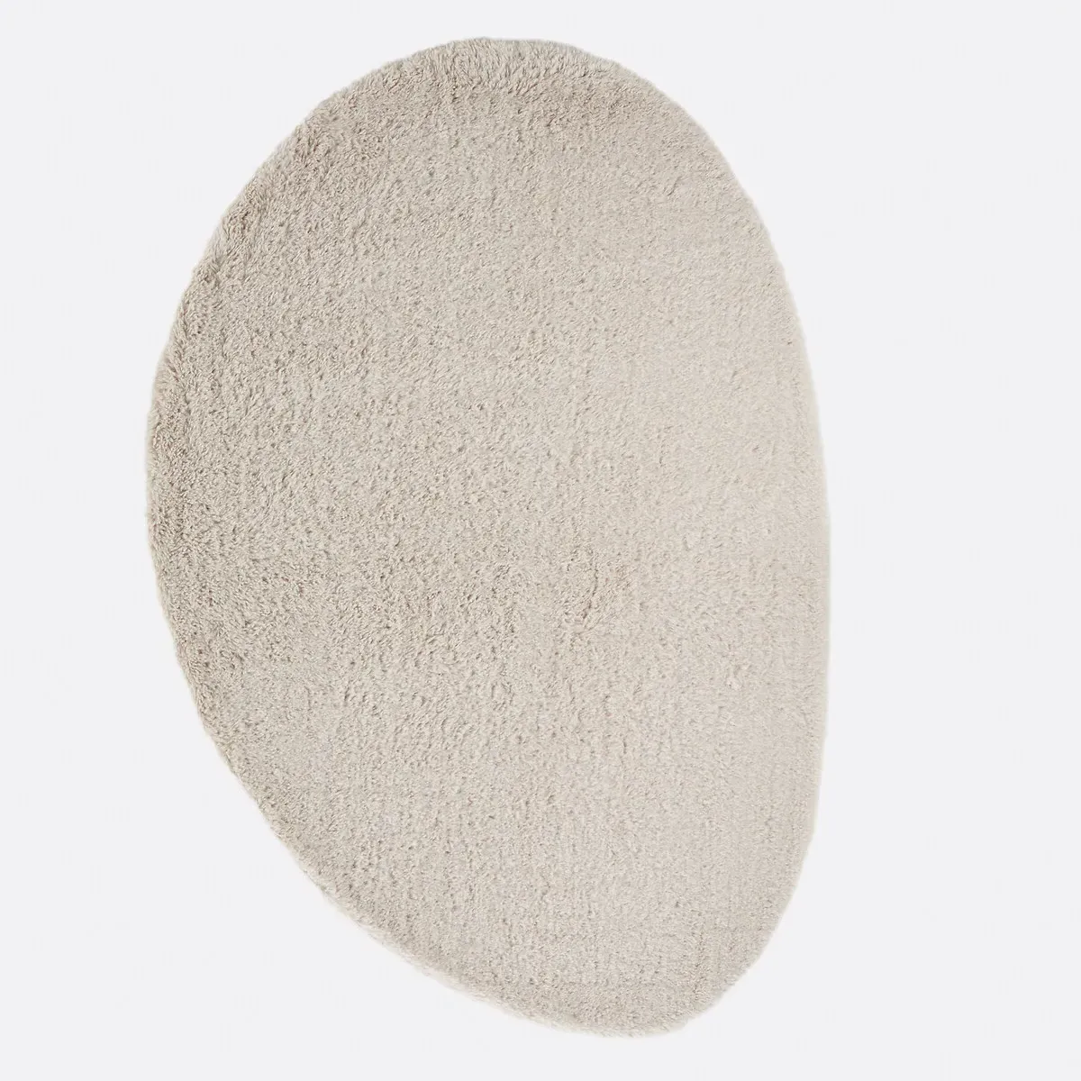 Tedia Organic Shaped Rug - Ecru, Polyester alternate view