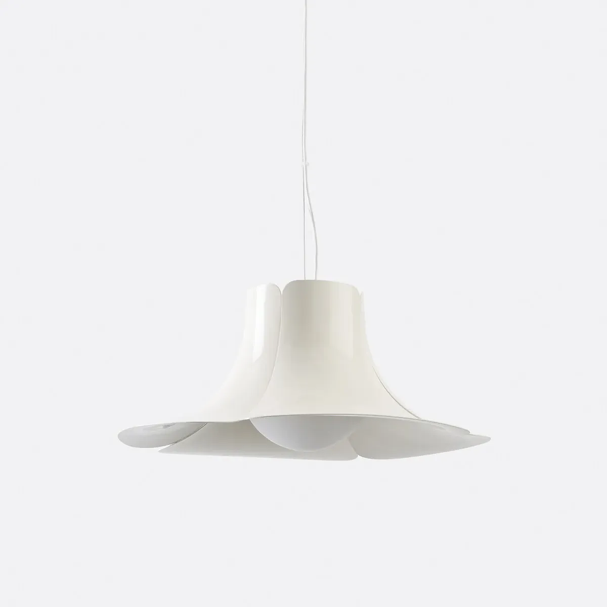 Tessen Petal Round Ceiling Light - Cream, Metal & Opaline product