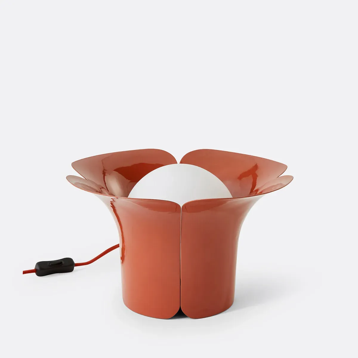 Tessen Tulip Table Lamp - Sienna, Opaline Glass product