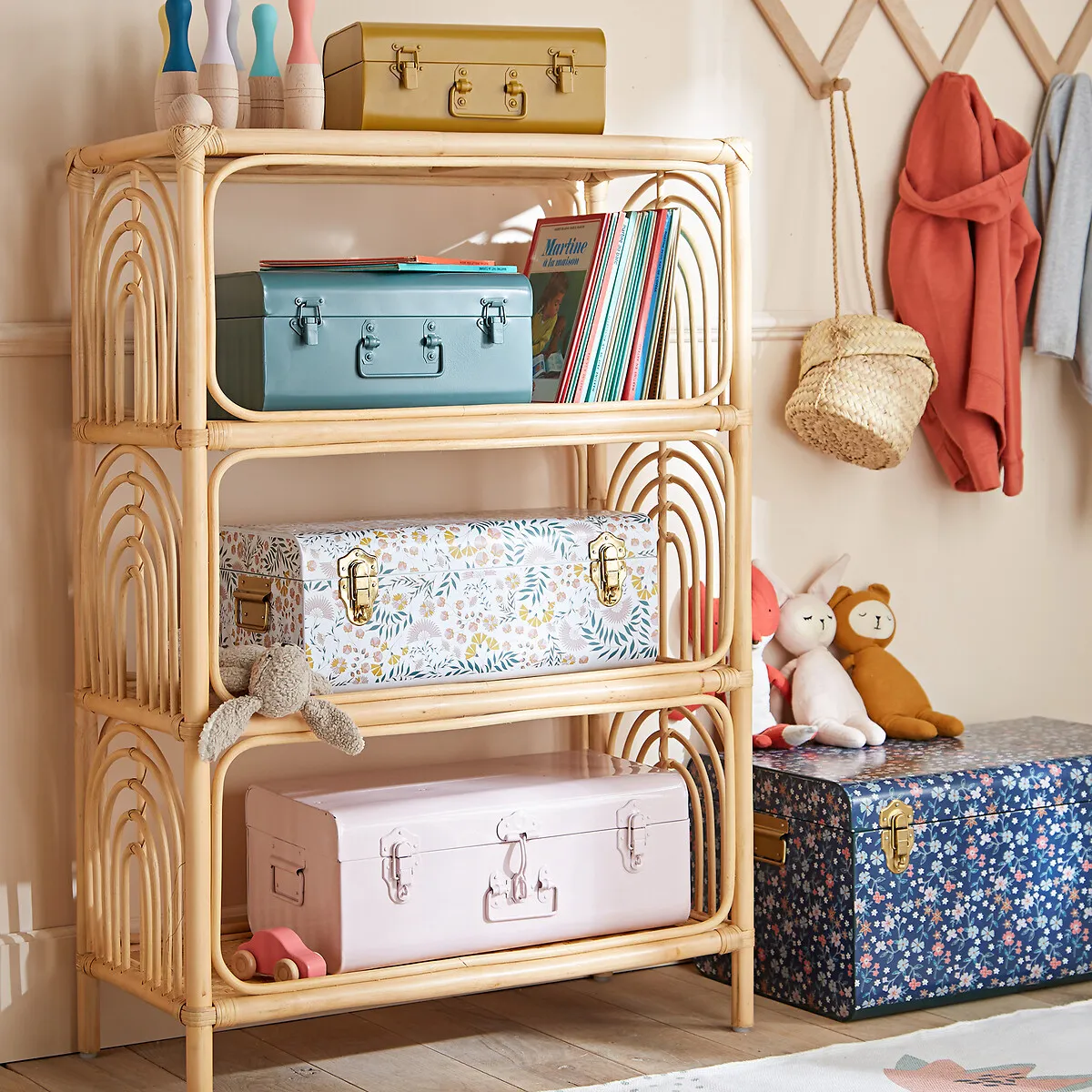 Thao 4-Shelf Shelving Unit - Natural, Rattan alternate view