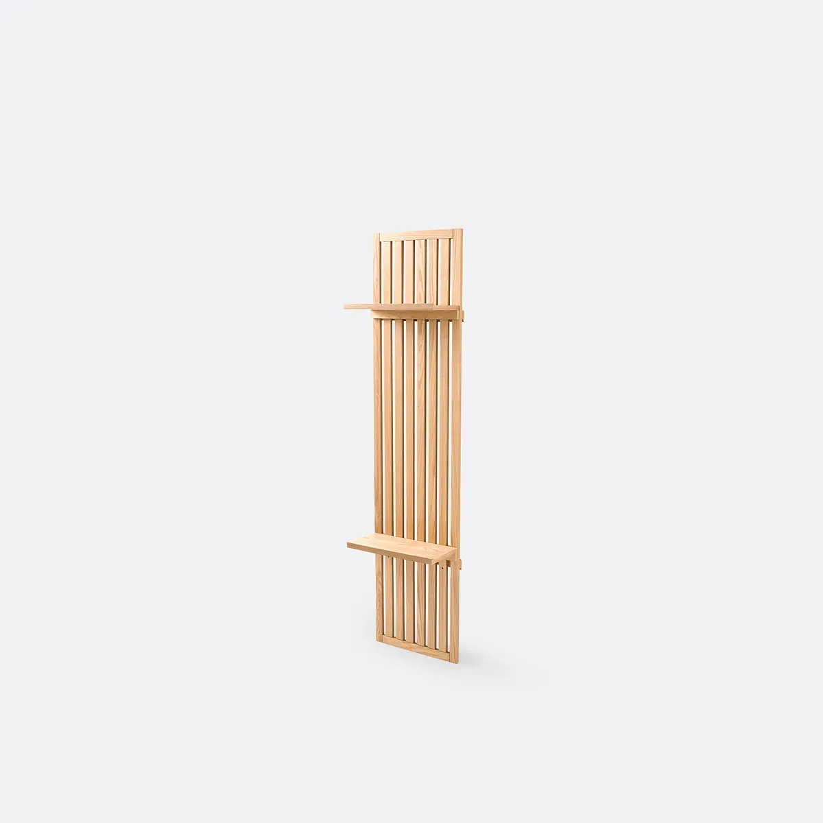 Theonie Headboard Side Panel with Shelves - Natural, Ash Veneer product