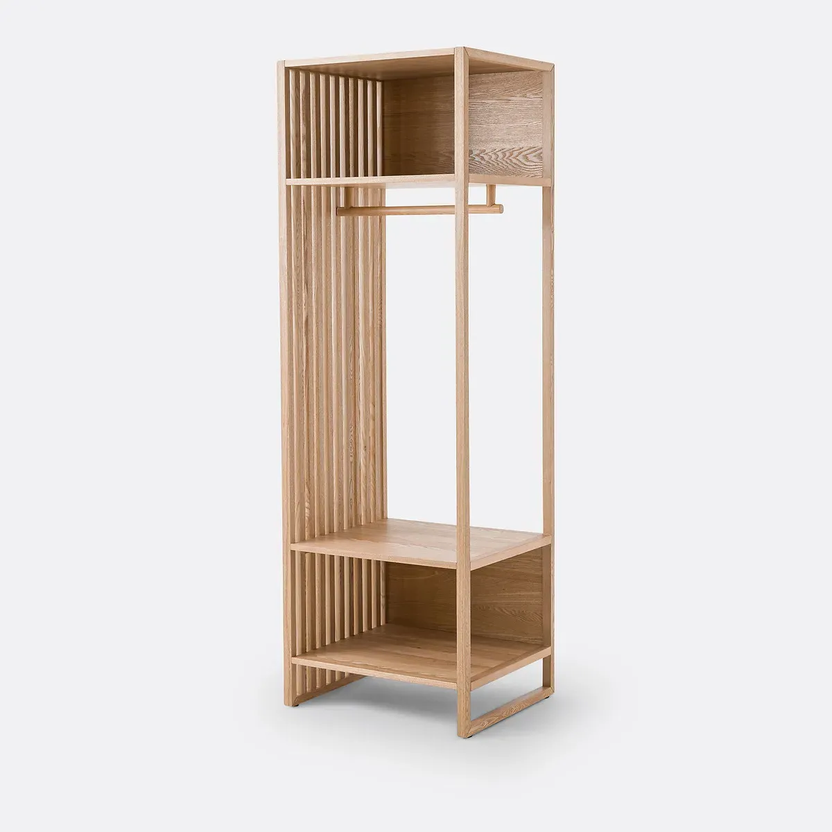 Theonie Wardrobe & 3-Shelf Unit - Natural, Ash Veneer MDF product