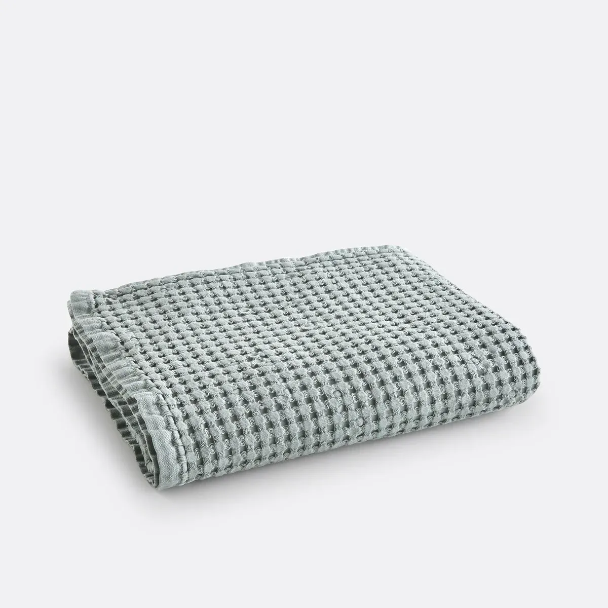 Tifli Honeycomb Bath Towel - Grey-Green, Cotton product