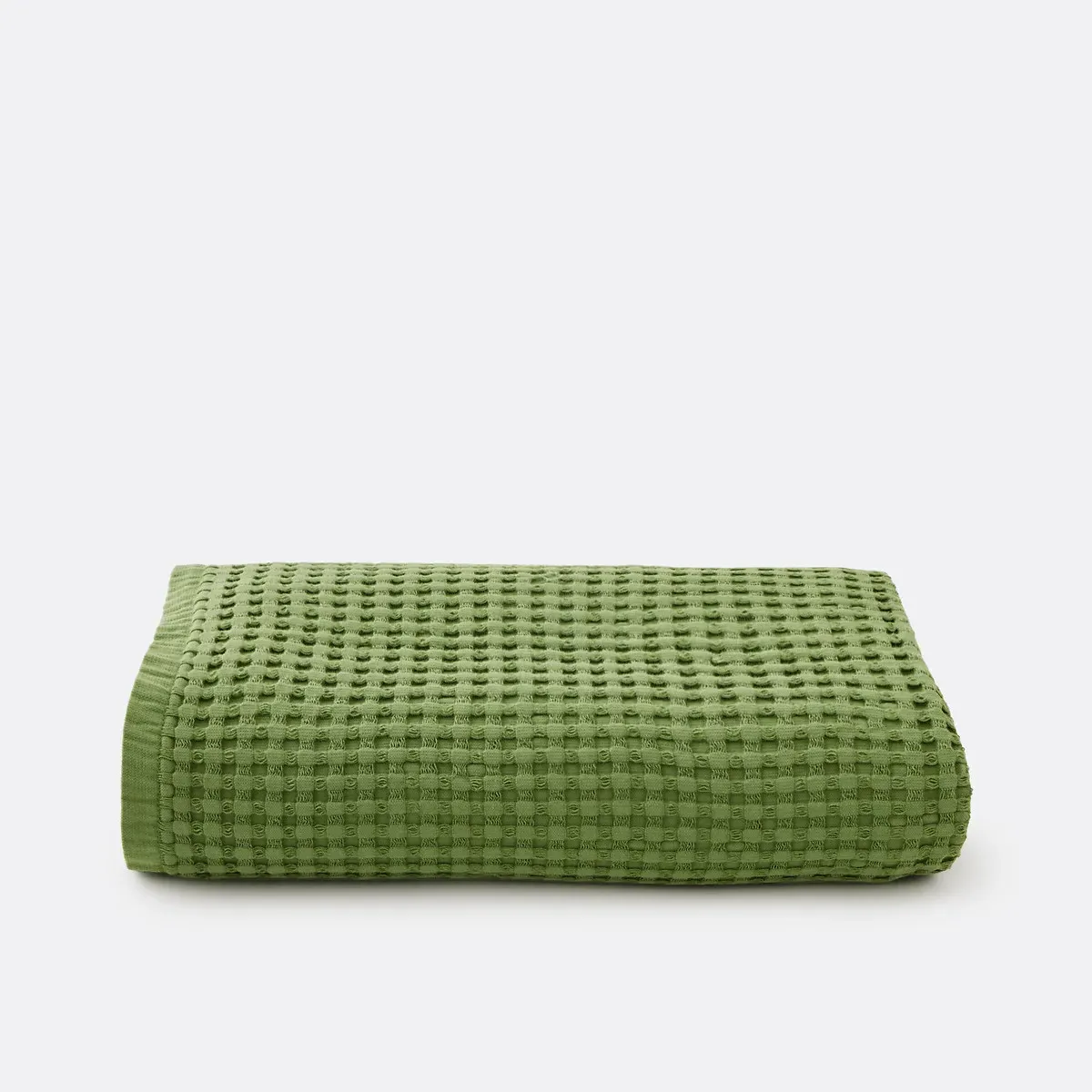 Tifli Honeycomb Effect Bath Towel - Prairie Green, Cotton product