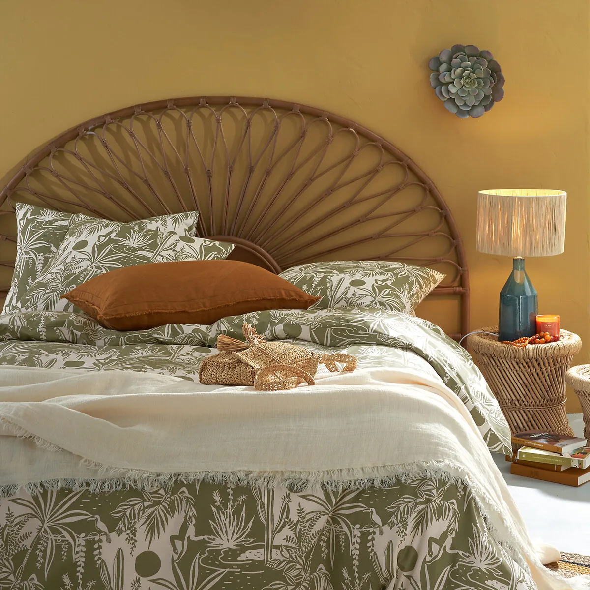 Tio Single Headboard - Natural Rattan alternate view
