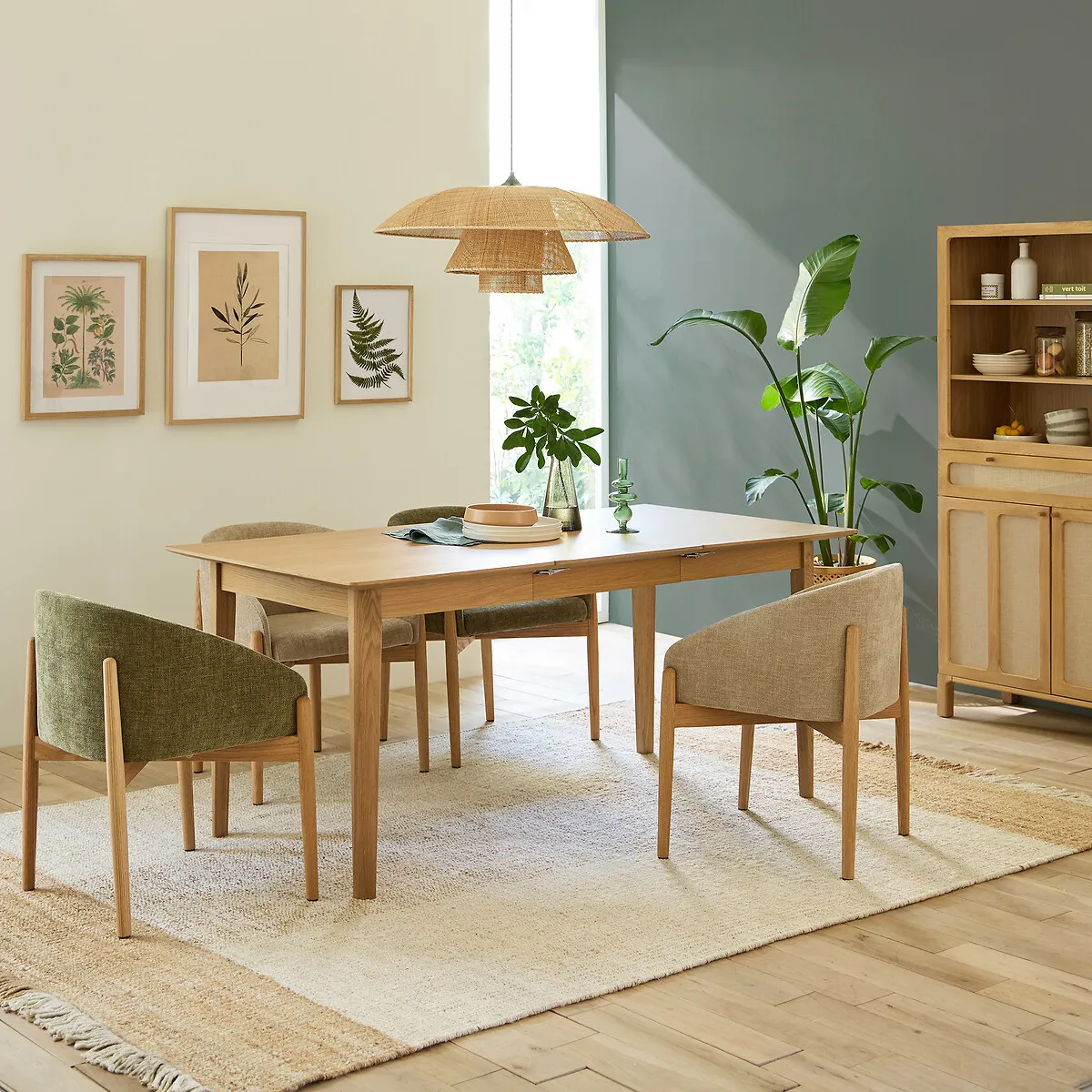 Tioga 4-10 Seater Extendable Dining Table - Oak, Oak Veneer alternate view