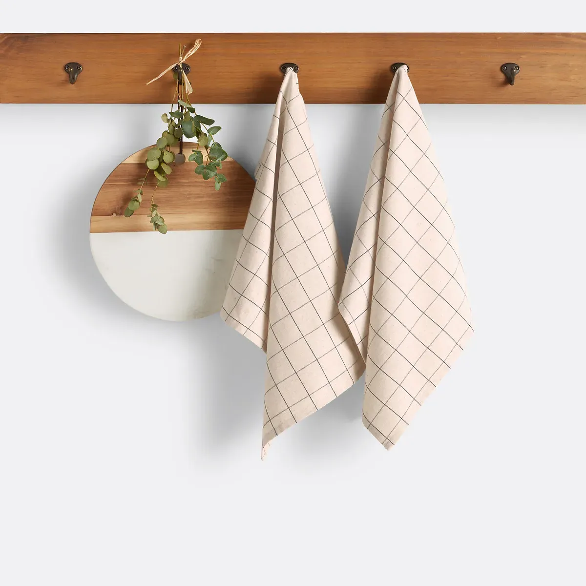 Tissala Set of 2 Tea Towels - Natural, Cotton Linen product