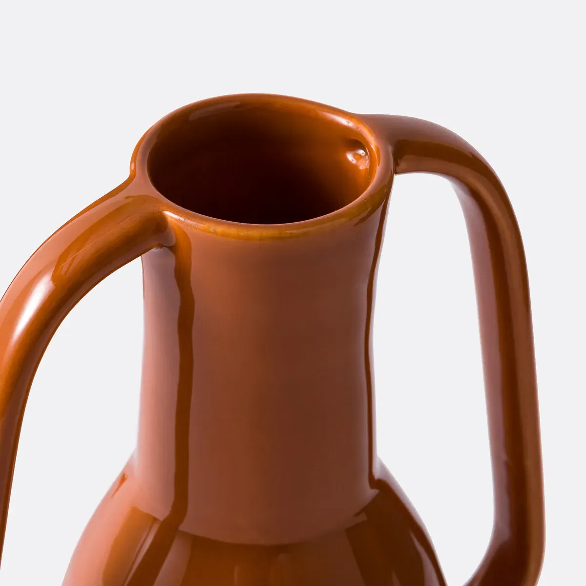 Tivano Ceramic Amphora Vase - Brick alternate view