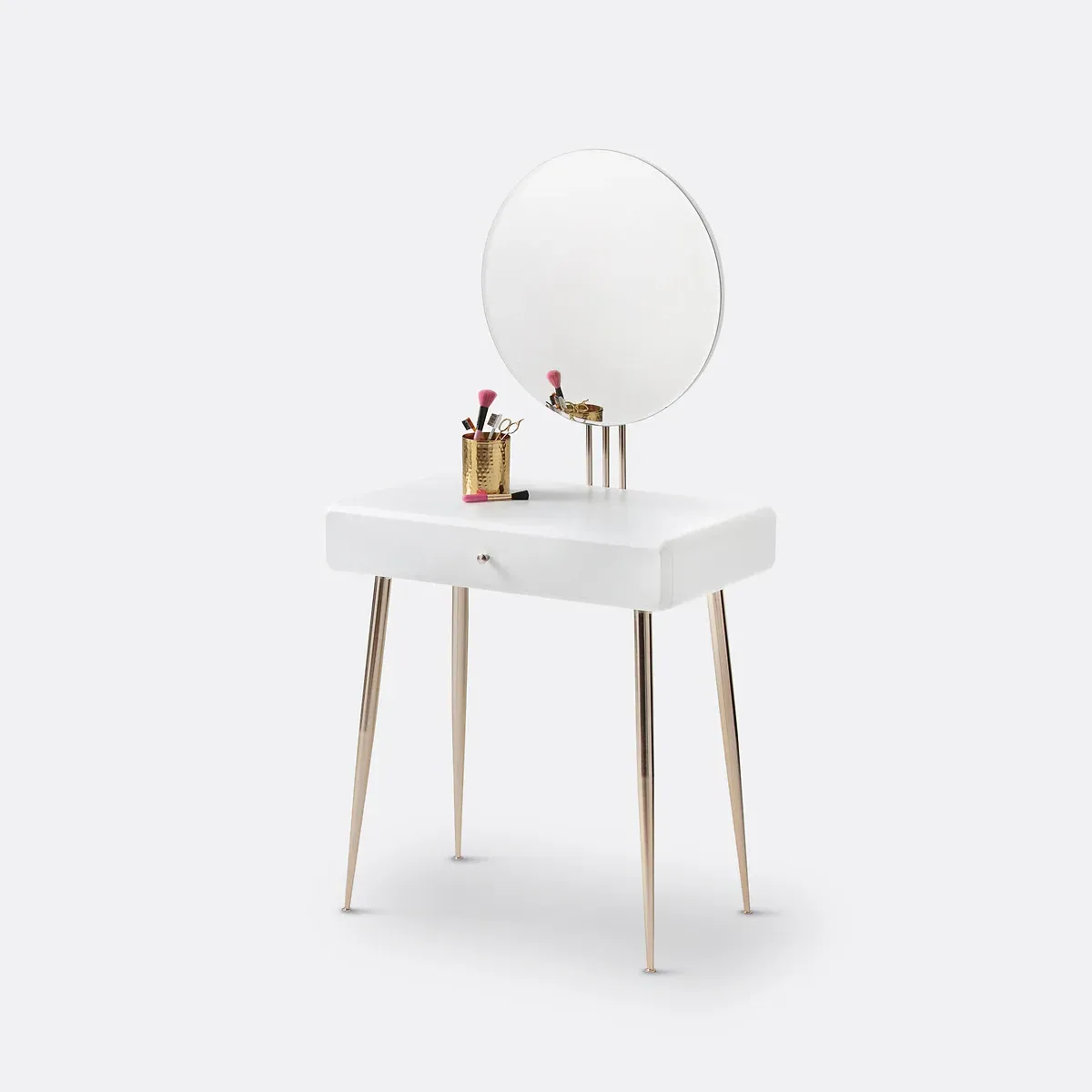 Topim Dressing Table with Mirror - White, MDF product