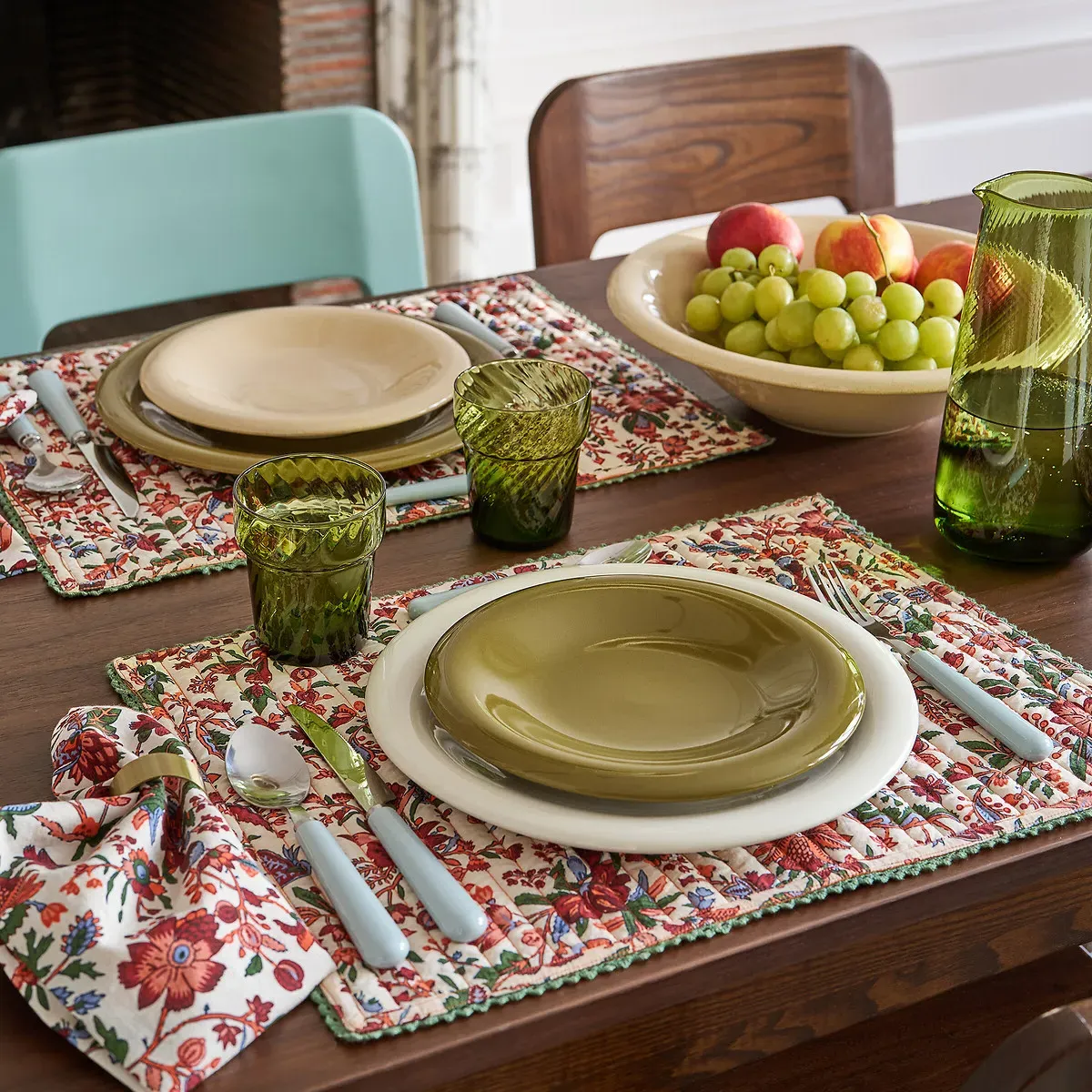 Toria Set of 4 Dessert Plates - Ecru Beige, Glazed Stoneware alternate view