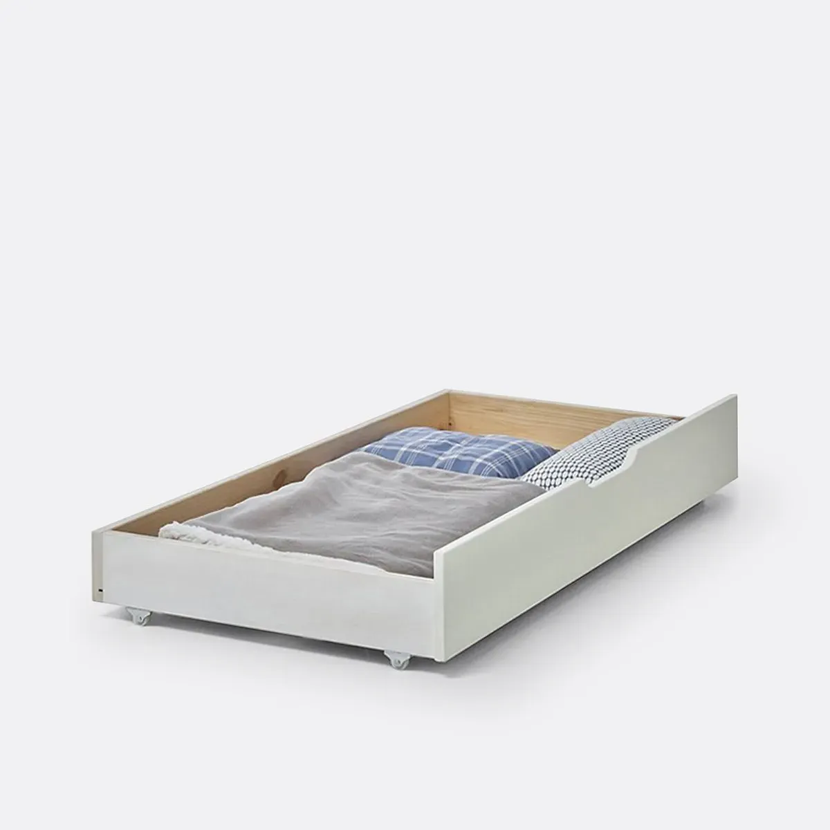 Toudou Drawer Bed - White, Pine product