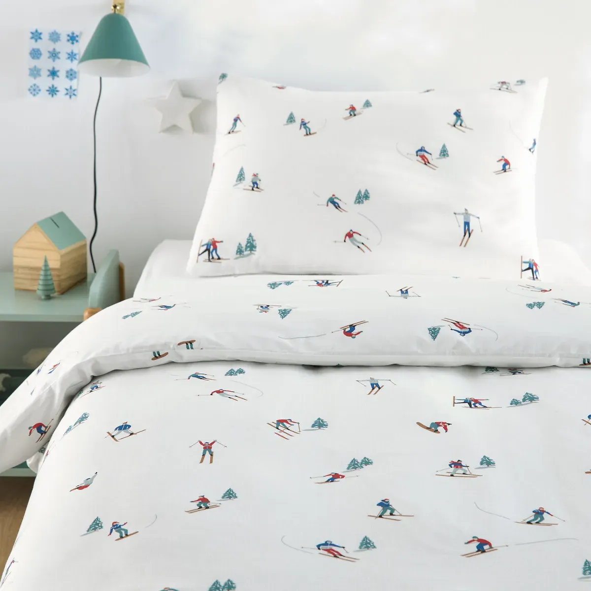 Tout Schuss Duvet Cover Set with Rectangular Pillowcase - Ecru, Recycled Cotton product