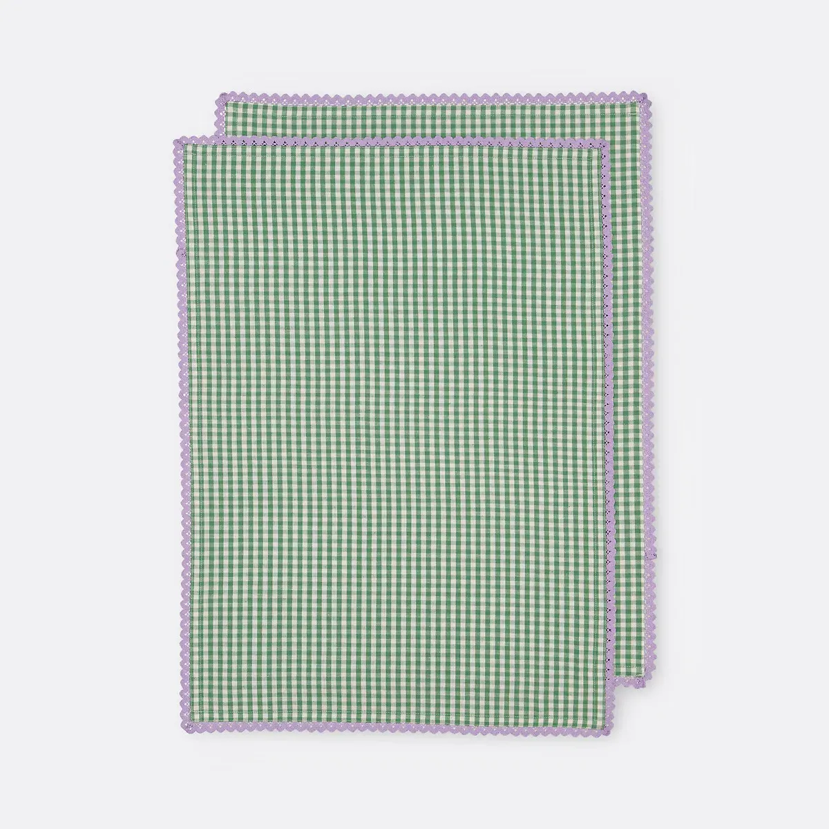 Trattoria Set of 2 Tea Towels - Green, Cotton Linen product