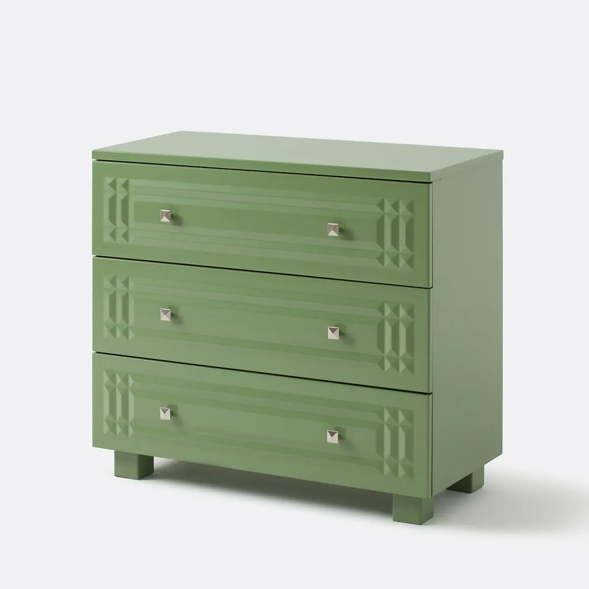 Treda 3-Drawer Chest of Drawers - Forest Green, MDF product
